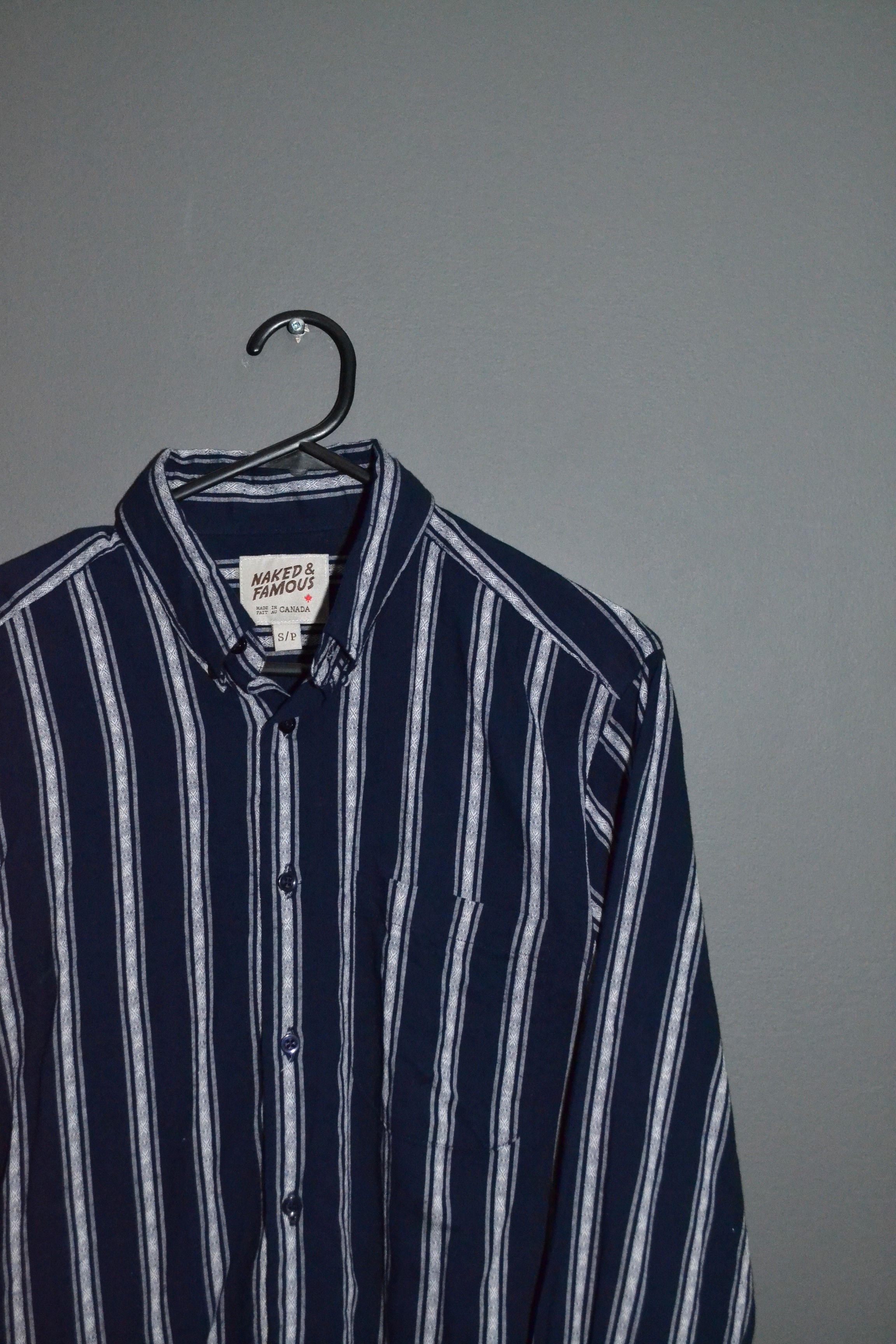Naked & Famous Naked & Famous Vertical Dobby Shirt S Size US S / EU 44-46 / 1 - 1 Thumbnail