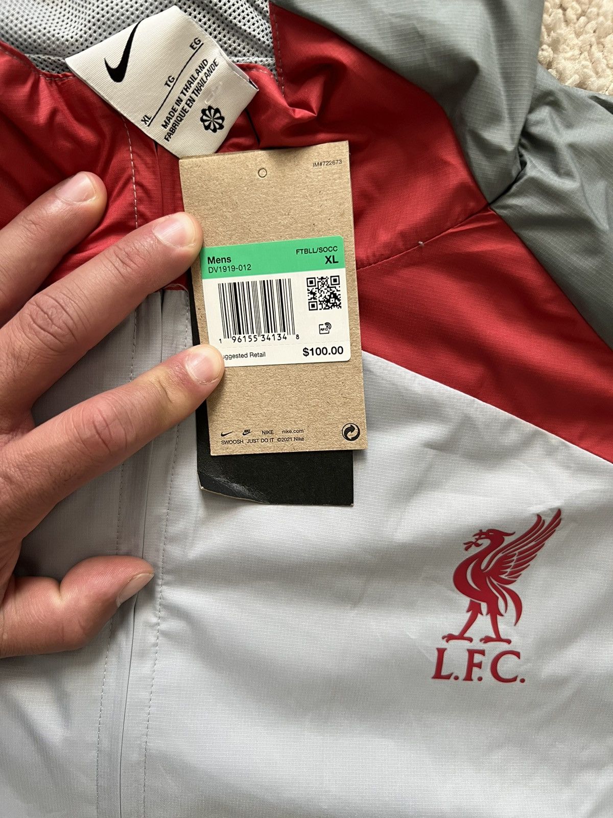 Nike Nike Liverpool Full-Zip Hooded Repel Lined Jacket Size US XL / EU 56 / 4 - 5 Thumbnail