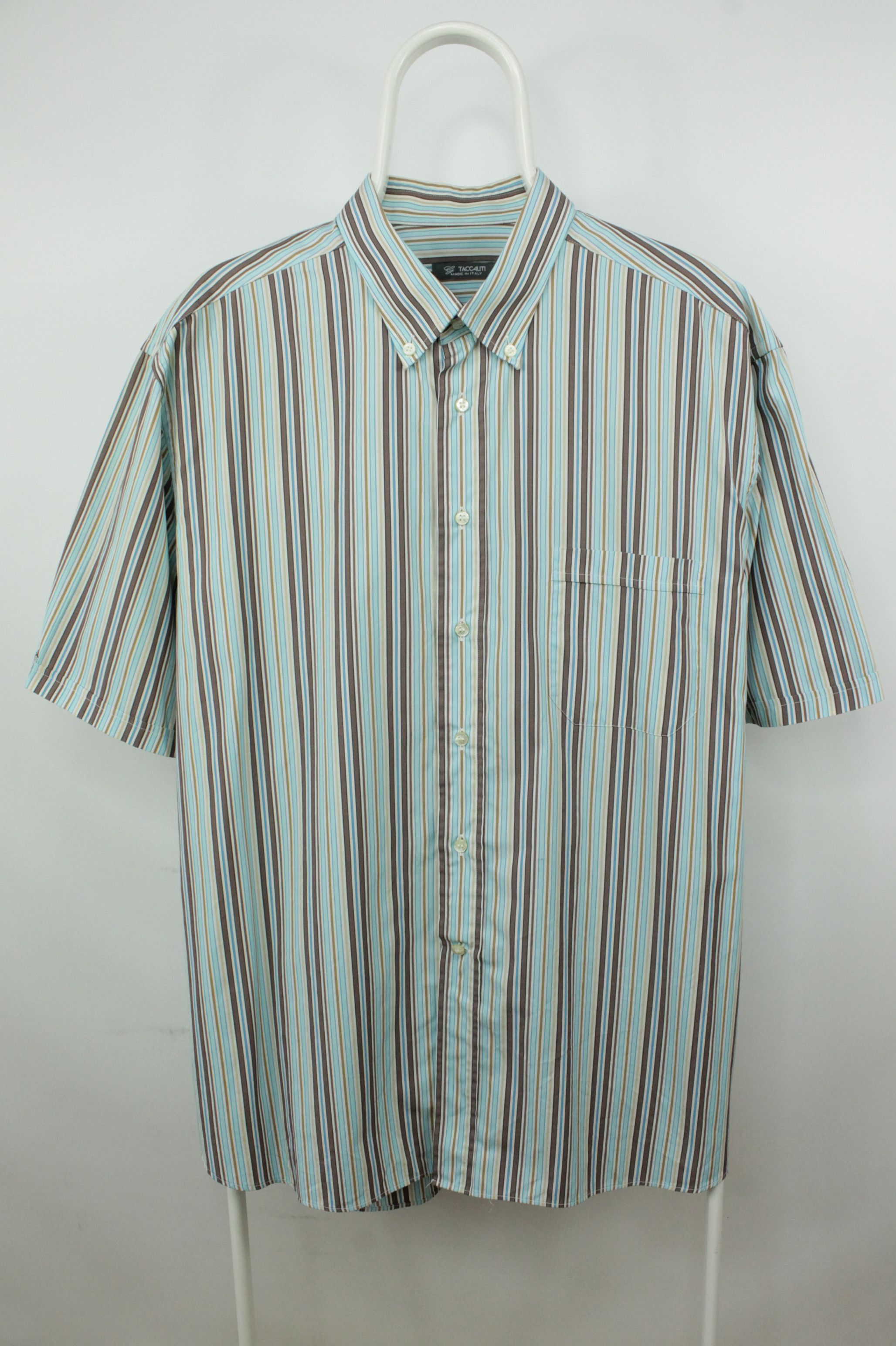 Other Two Shirts x2 Giovanni Taccaliti S/S Linen / Cotton Men's Size US XXL / EU 58 / 5 - 8 Thumbnail
