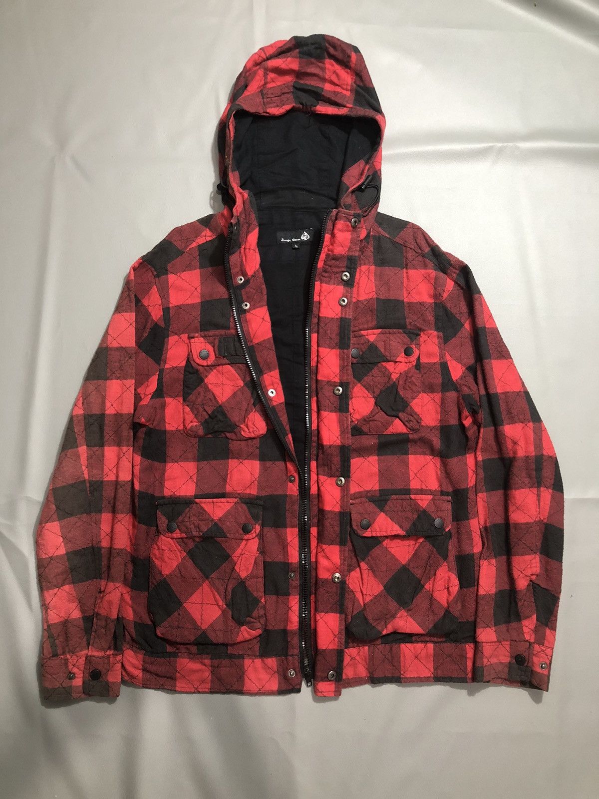 If Six Was Nine × Japanese Brand × KMRii Japanese Double Pocket Hoodie Ifsixwasnine LGB Style Size US L / EU 52-54 / 3 - 2 Thumbnail