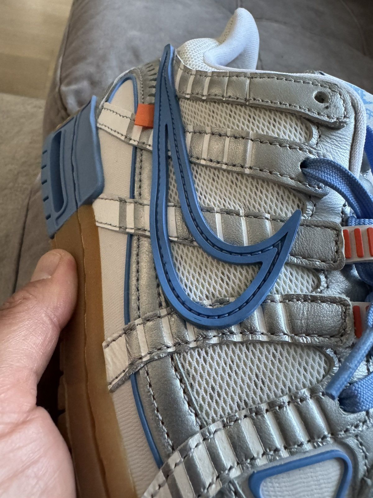 Off-White NIKE X OFF-WHITE DUNK UNC sz US9 UK8 only tried on see phot Size US 9 / EU 42 - 20 Thumbnail