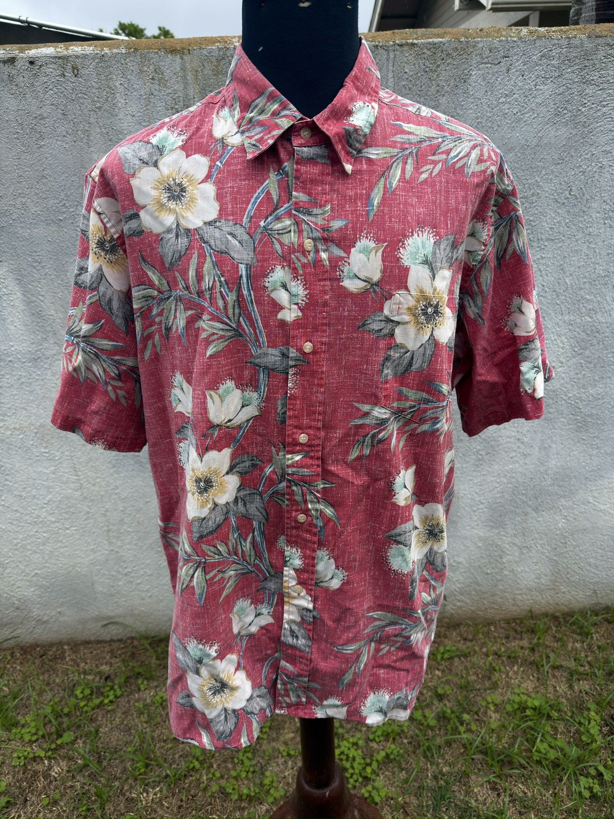 Reyn Spooner PreOwned Reyn Spooner Red Hawaiian Print Men's XXL Size US XXL / EU 58 / 5 - 1 Thumbnail