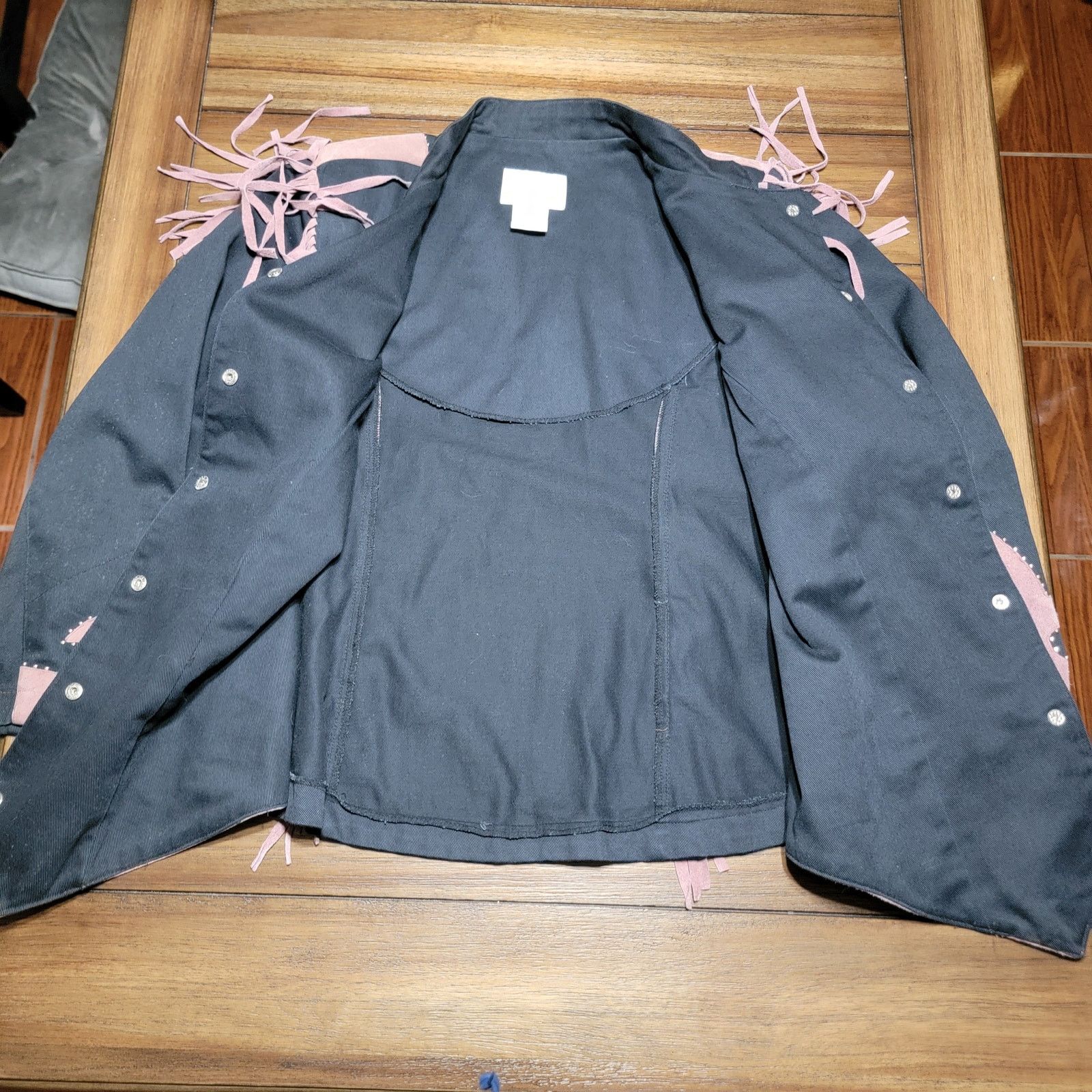 Other Roaman's Snap Coat w/ 100% Pig Leather Trim & Fringe - A6 Size XXL / US 16-18 / IT 52-54 - 4 Thumbnail