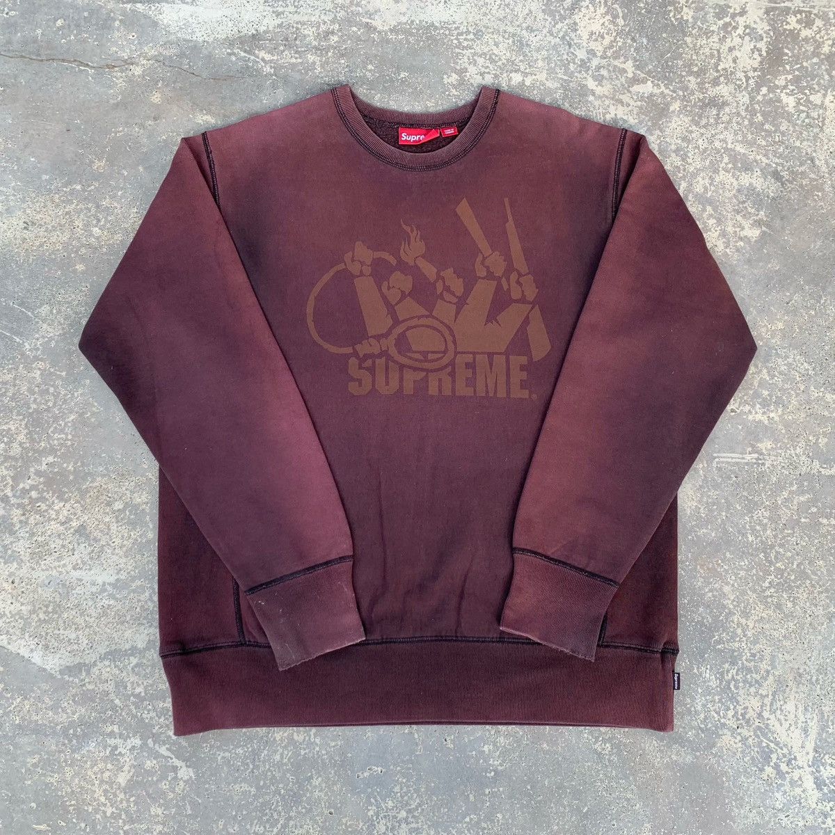 Rare! Vintage Faded Supreme Lench Mob Sweatshirt