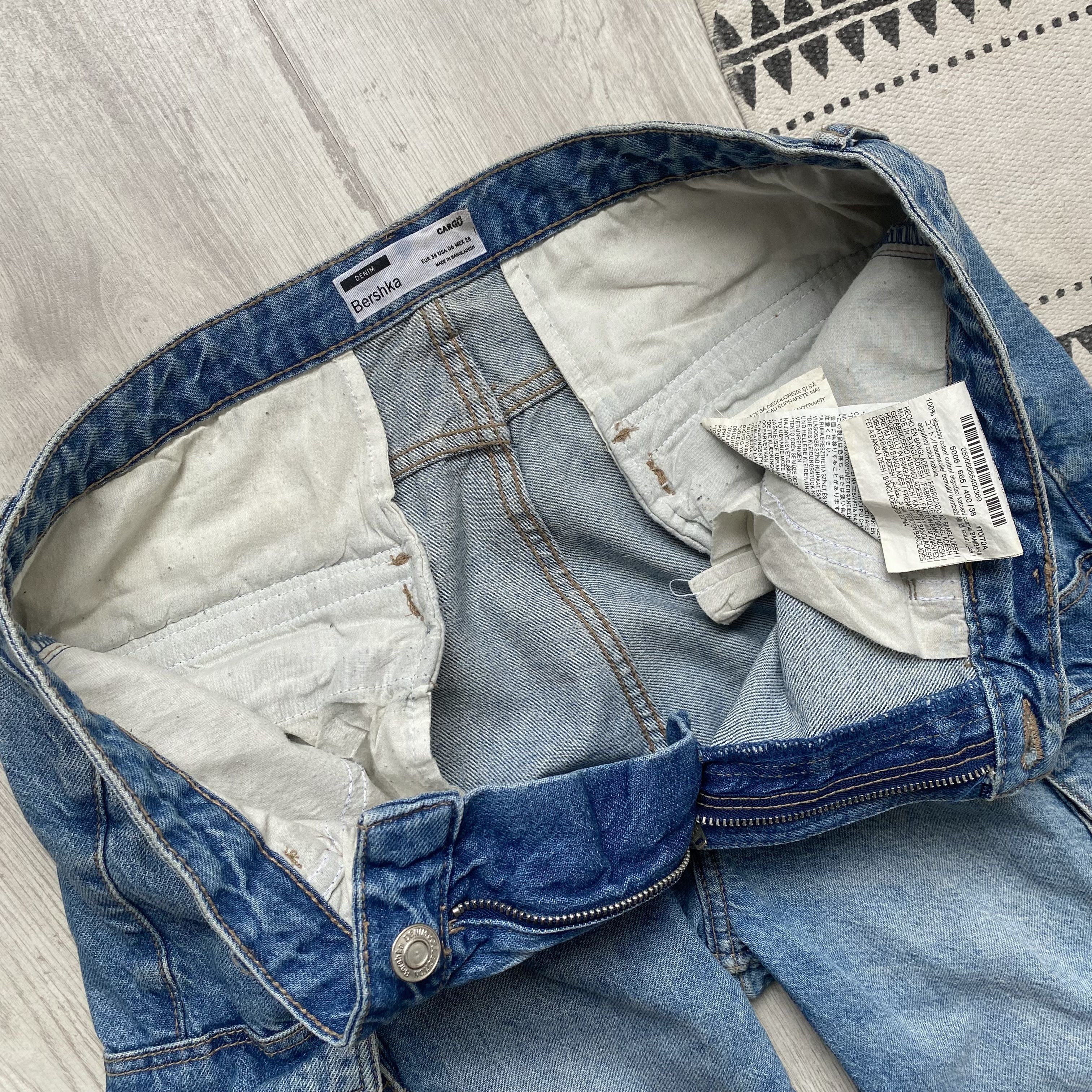 Japanese Brand 👖 Skater Cargo Baggy jeans Multiocket avant-garde Unisex Size US 30 / EU 46 - 6 Thumbnail