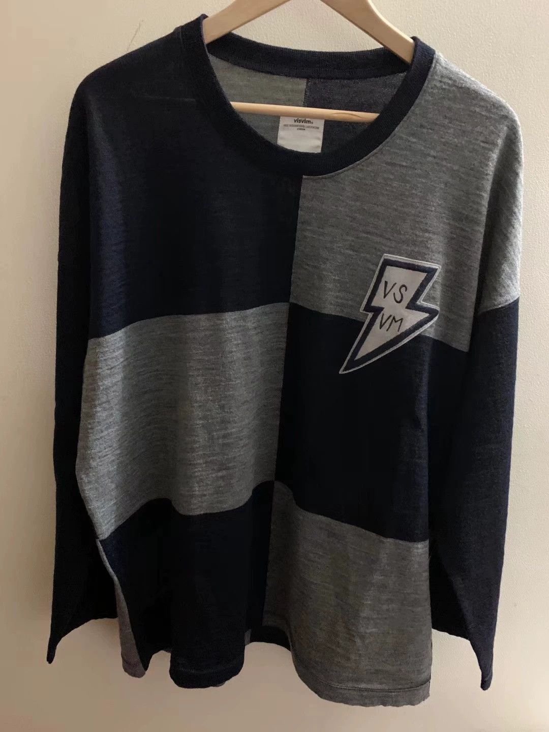 Visvim VISVIM 18SS JUMBO CREW SWEATER LTNG FR Size US XXL / EU 58 / 5 - 1 Thumbnail