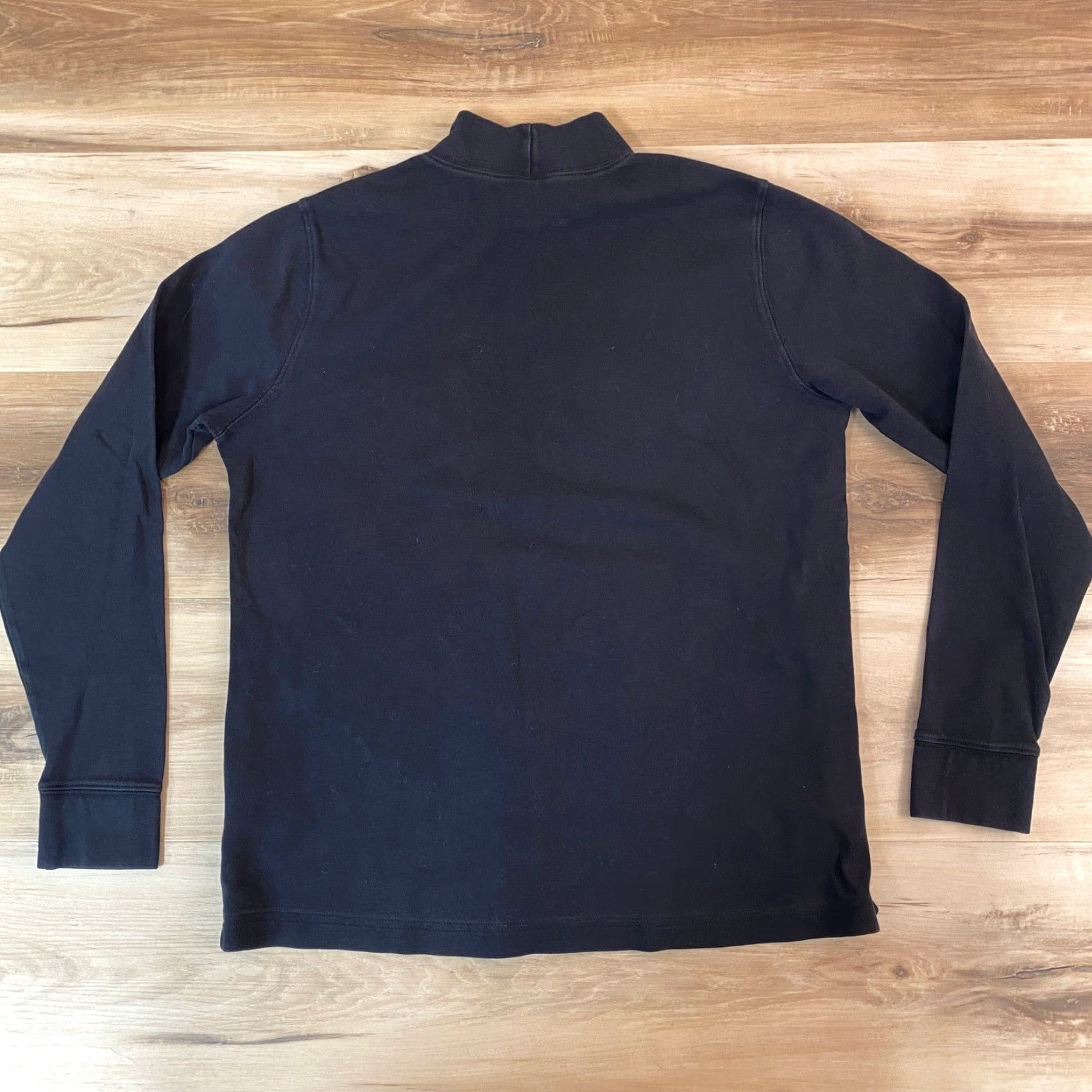 Lands' End Lands' End Black Mock Neck Long Sleeve Top Shirt Womens 6-8 Cotton Blend Size S / US 4 / IT 40 - 8 Thumbnail