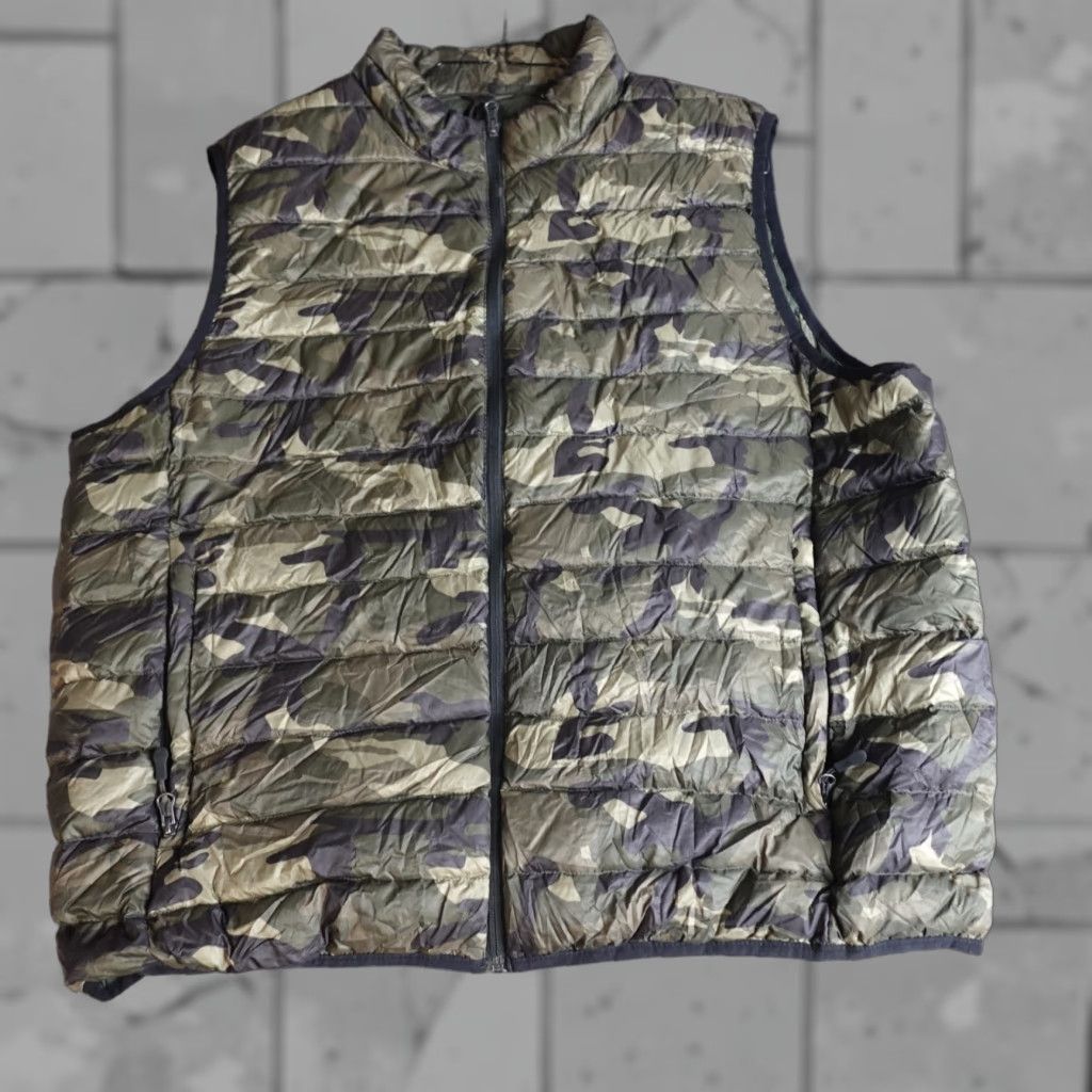 Club Room Club Room Vest 2XL Green Camo Water Resistant Down Filled Packable Camouflage Size US XXL / EU 58 / 5 - 1 Thumbnail