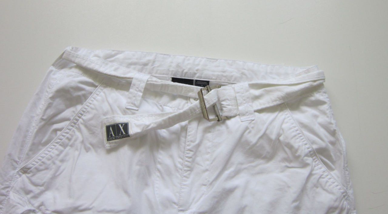 Armani Exchange Armani Exchange Light White Trousers Size US 33 - 3 Thumbnail
