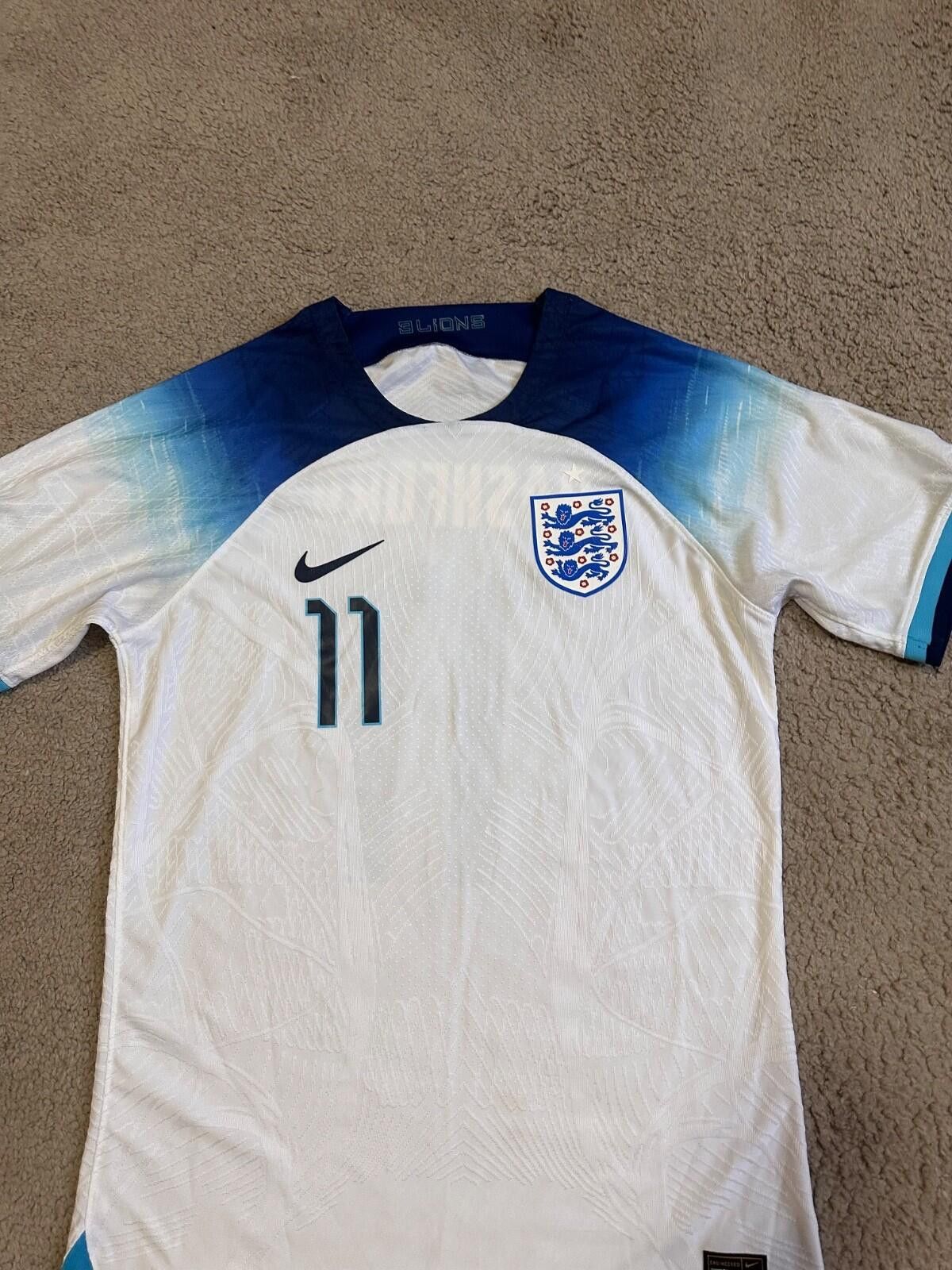 Nike England 2024 - 2025 Home Nike DRI-FITLOV shirt #11 Rashford Size US XXL / EU 58 / 5 - 3 Thumbnail