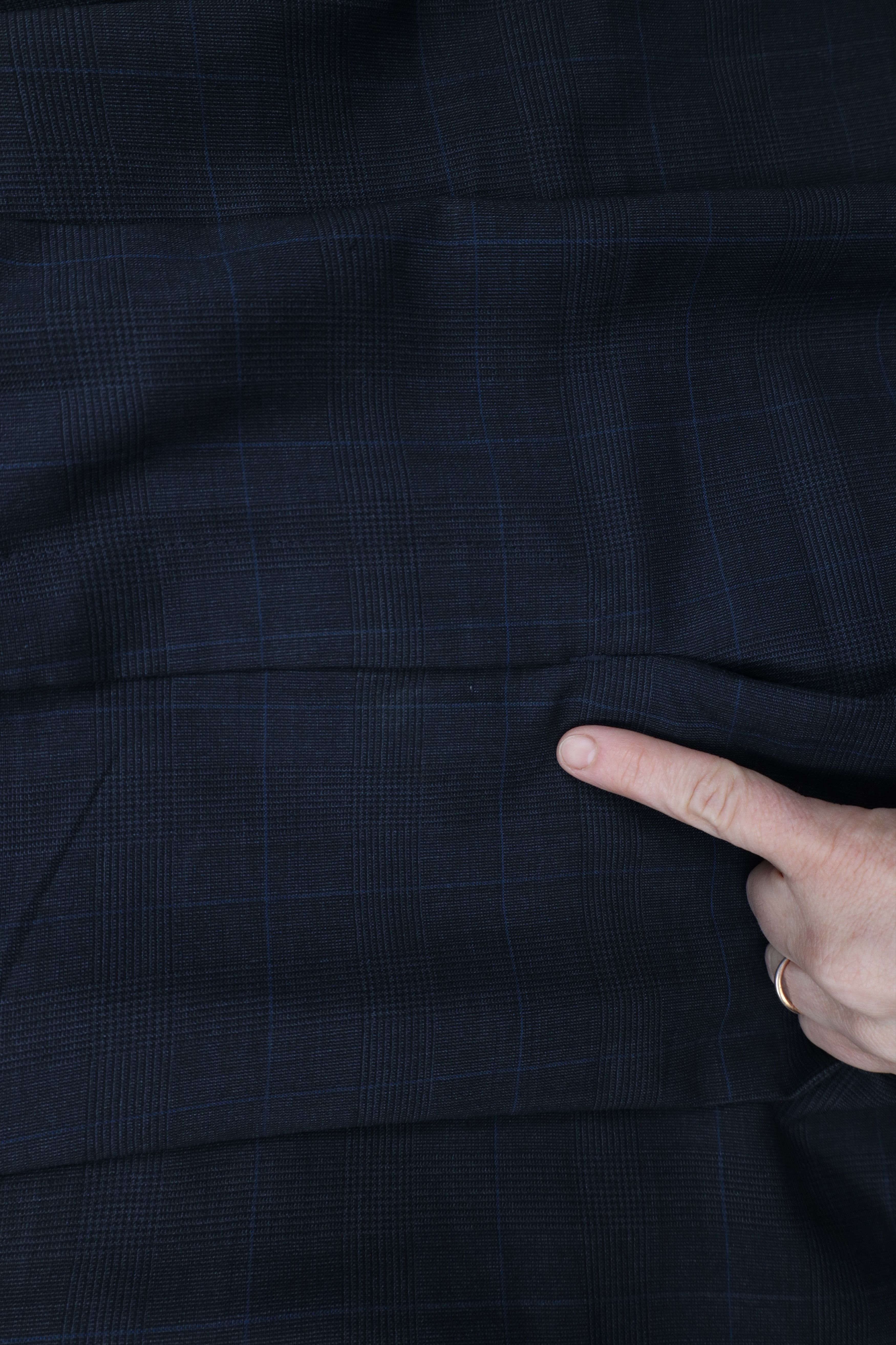 Jos. A. Bank × Vintage Vintage 90s Jos A Bank Wool Wide Leg Chino Pants Plaid Size US 36 / EU 52 - 10 Thumbnail
