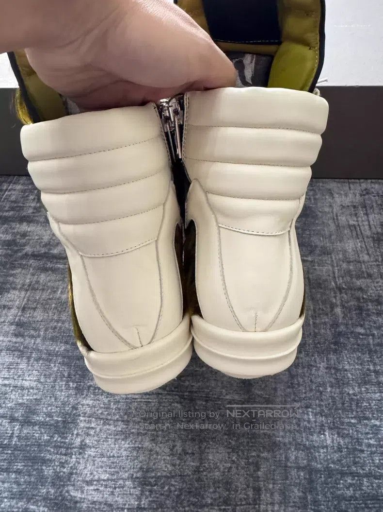 Rick Owens RICK OWENS Washed Green Horsehair Triangular Design Size US 8 / EU 41 - 5 Thumbnail