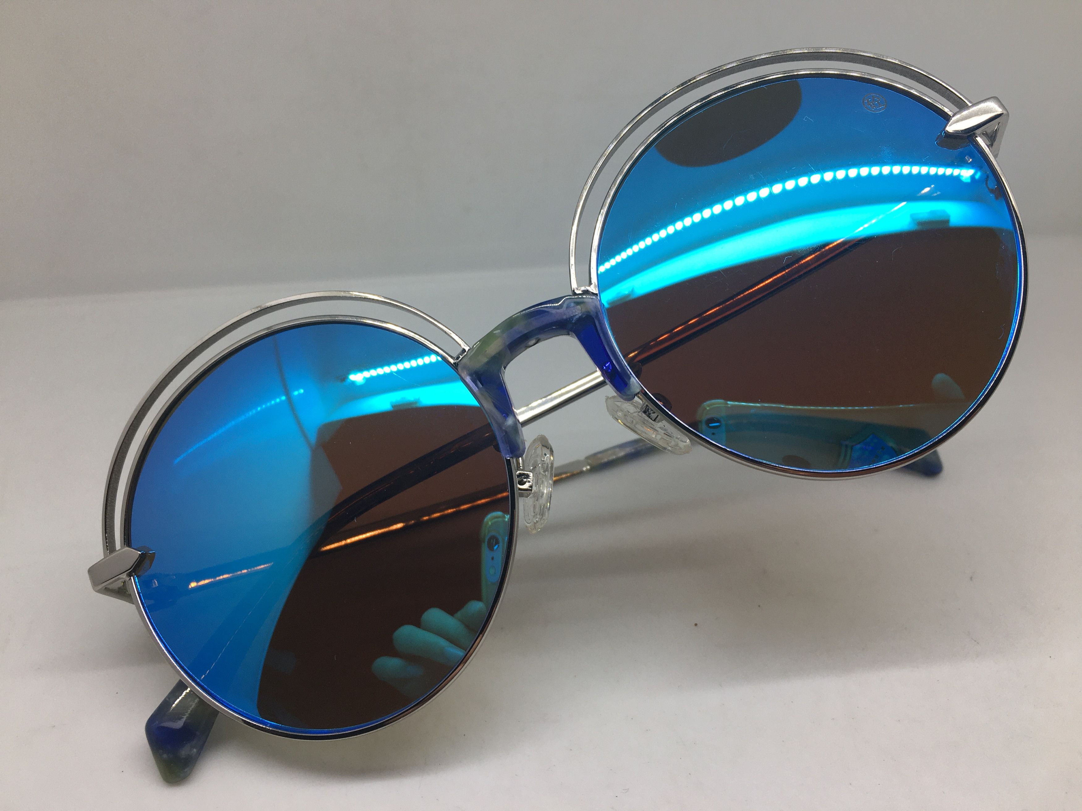 Other Silver Round Sunglasses Frame PIN UP GIRL Size ONE SIZE - 5 Thumbnail