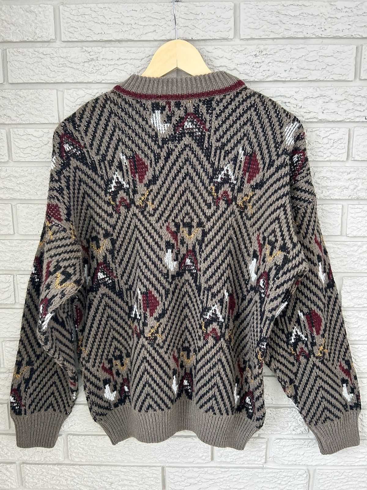 Vintage Vintage 90s Italian Brown Wool Knit Size US M / EU 48-50 / 2 - 5 Thumbnail