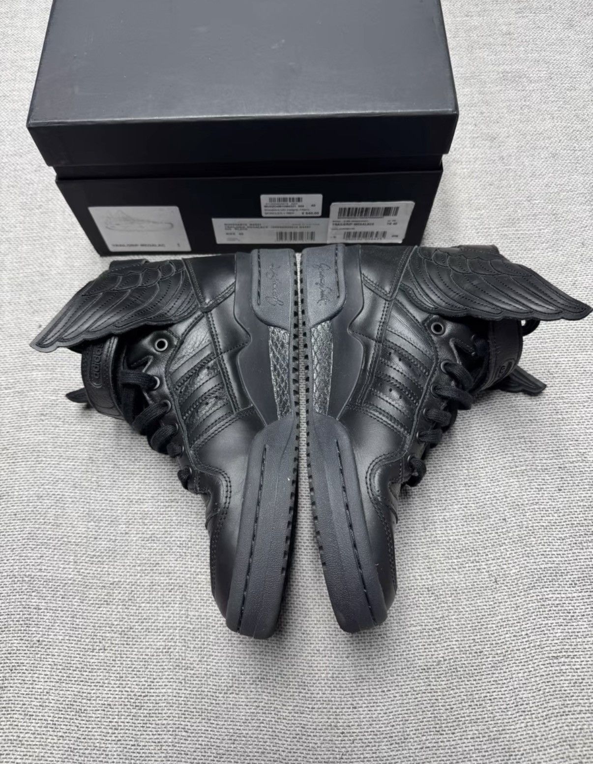 Adidas Adidas x Jeremy Scott Wings 4.0 Black Samurai K37 Size US 7 / EU 40 - 3 Thumbnail