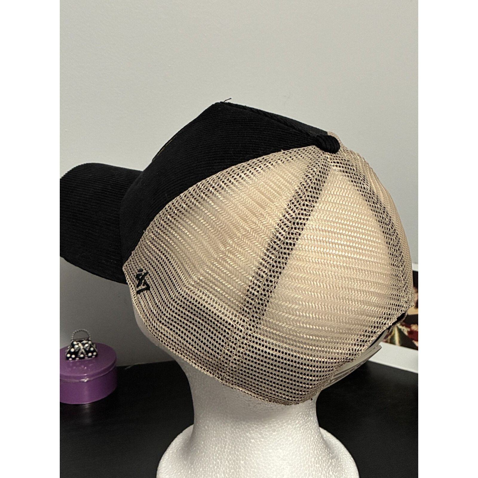 47 Brand Boston Bruins Corduroy Trucker Hat – Adjustable Mesh Cap Size ONE SIZE - 7 Thumbnail