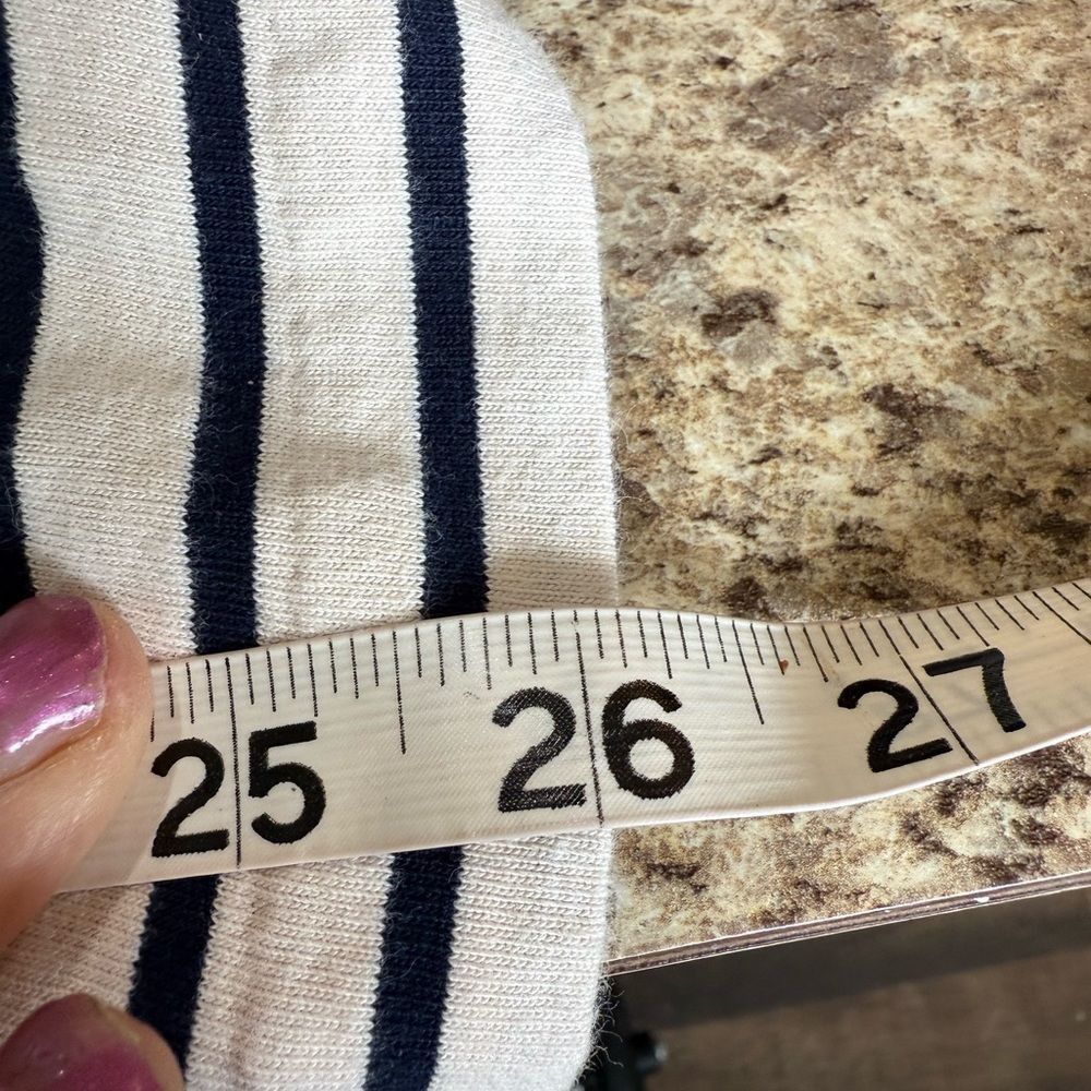 Other J. Crew Black and White Fitted Long Sleeve Tee Size M / US 6-8 / IT 42-44 - 4 Thumbnail