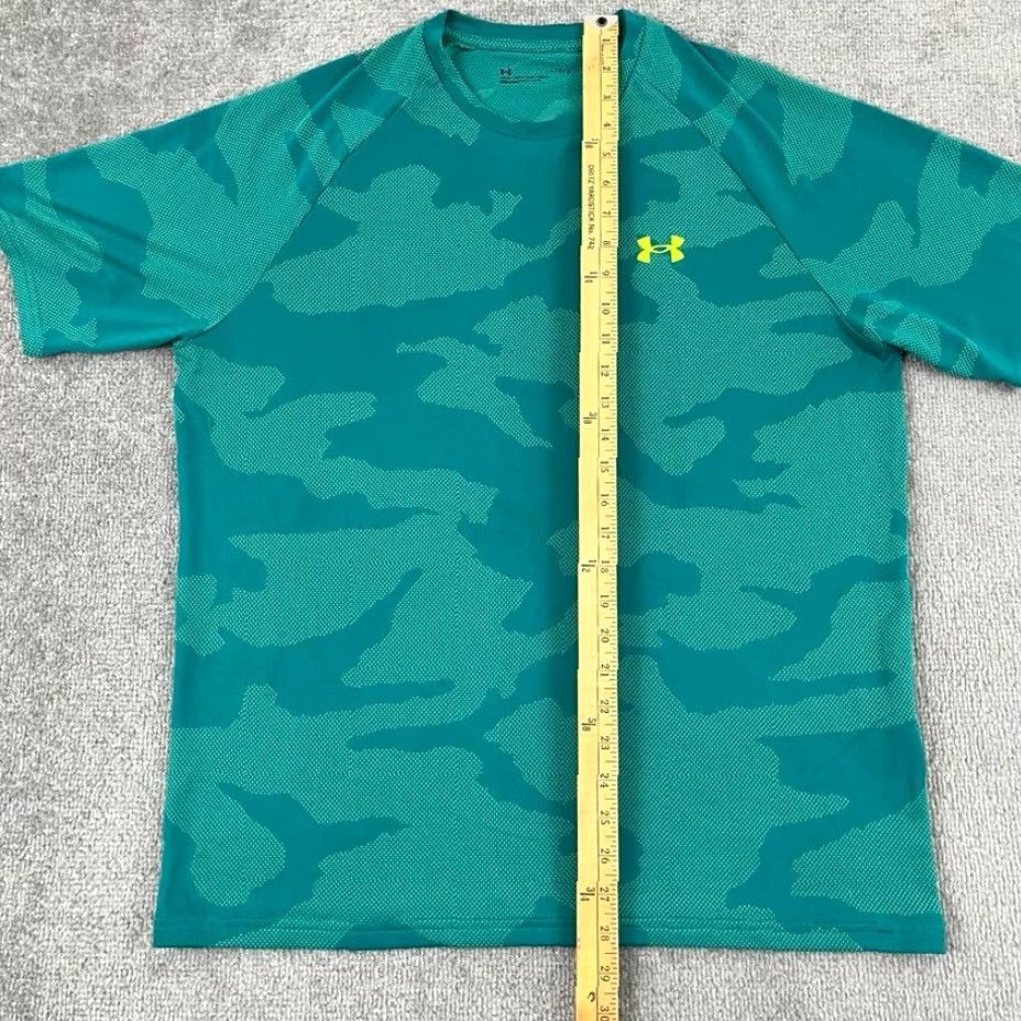 Under Armour Under Armour Shirt Mens Large Loose Fit Green Camouflage Velocity Jacquard Gym Size US L / EU 52-54 / 3 - 4 Thumbnail
