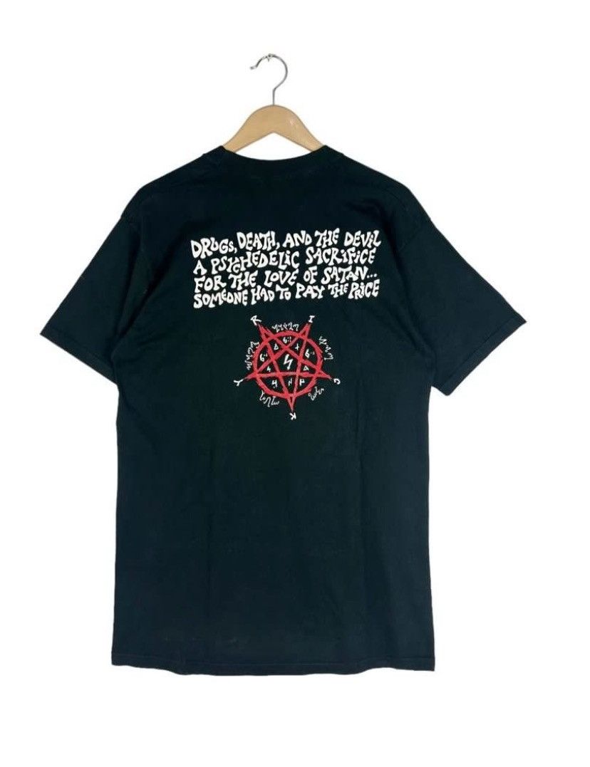 Band Tees × Fruit Of The Loom × Vintage Vintage 90s The Electric Hellfire Club/ Glam Rock/ Metal Size US L / EU 52-54 / 3 - 2 Thumbnail