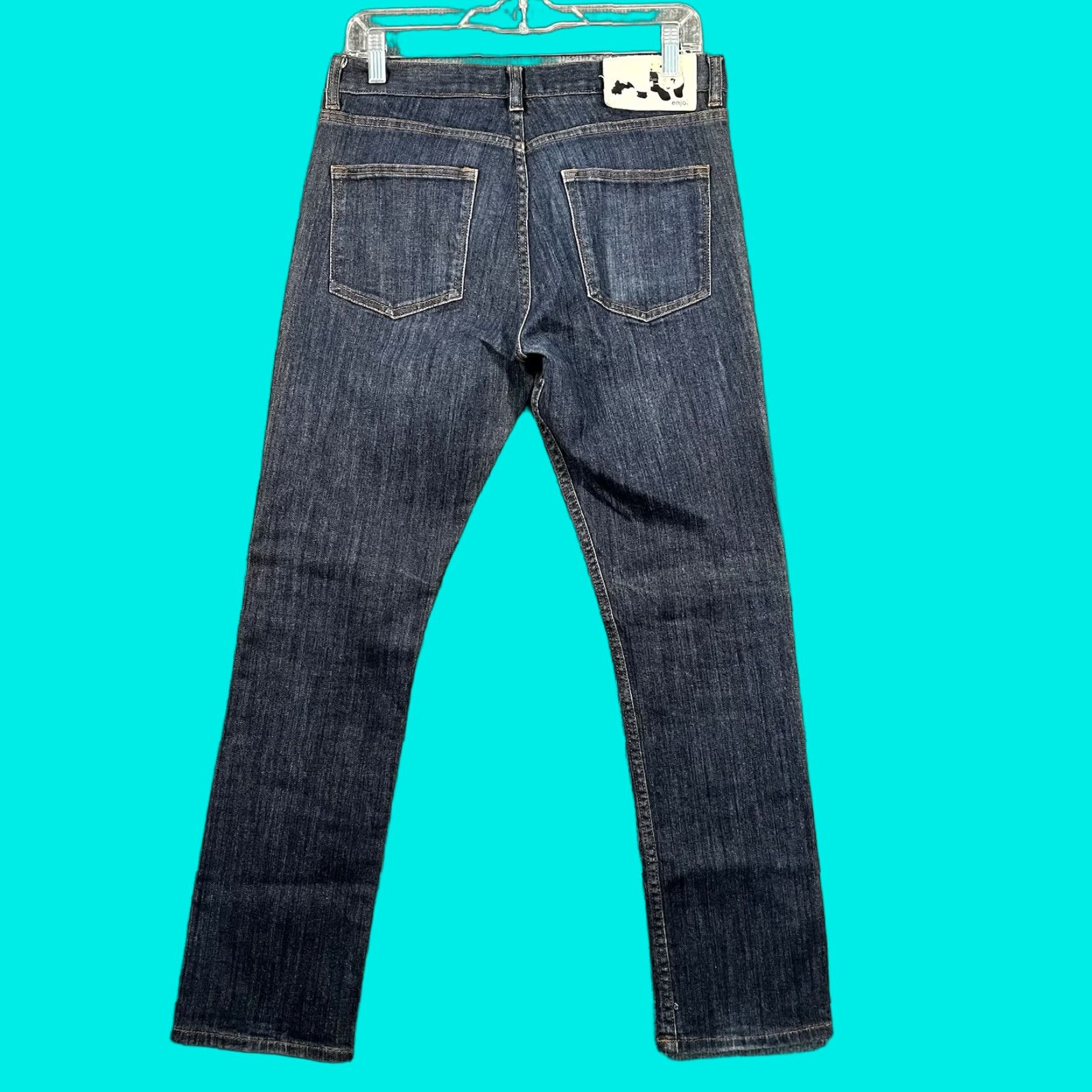 Enjoi VINTAGE Enjoi Jeans Denim Skinny 31x28 Men 5-Pocket Blue Cotton Inseam 28 Y2K Skate Panda Size US 31 - 1 Thumbnail