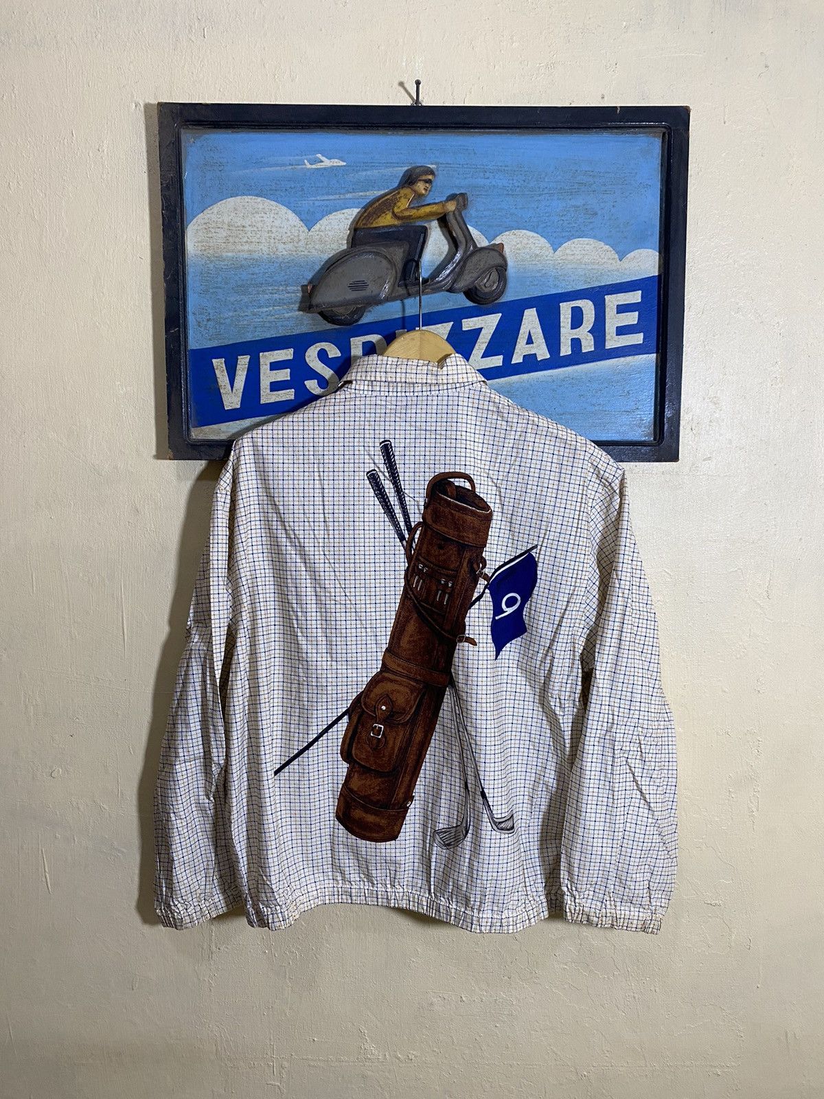 image of Lo Life x Polo Ralph Lauren Og Polo Ralph Laurent Golf Jacket in Red Tartan, Men's (Size Medium)