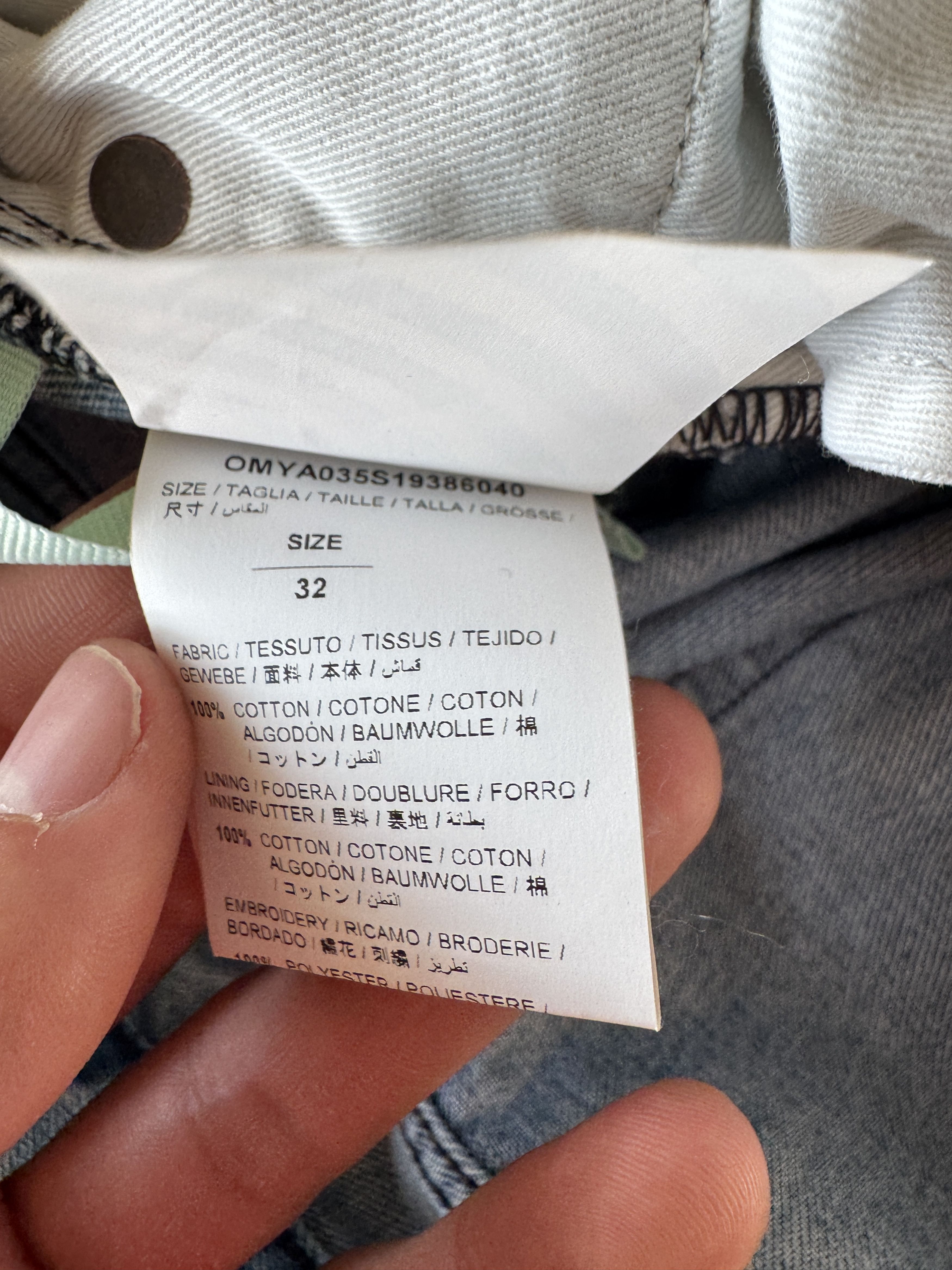 Off-White Rainbow crystal graffiti jeans Size US 32 / EU 48 - 19 Thumbnail