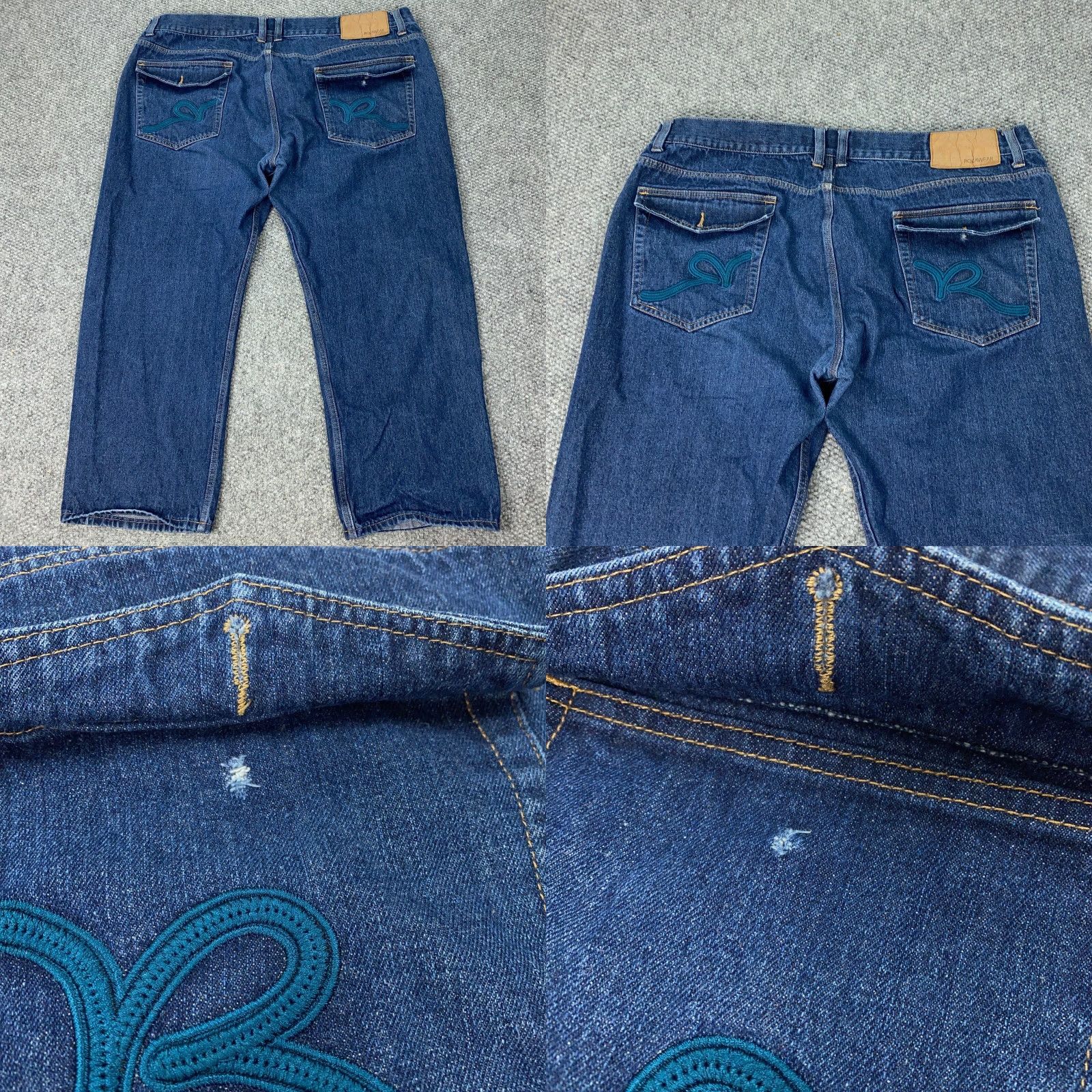 Rocawear Rocawear Jeans Mens Size 50x32 Blue Classic Fit Hip Hop Y2K Jeans Men Size US 44 / EU 60 - 8 Thumbnail