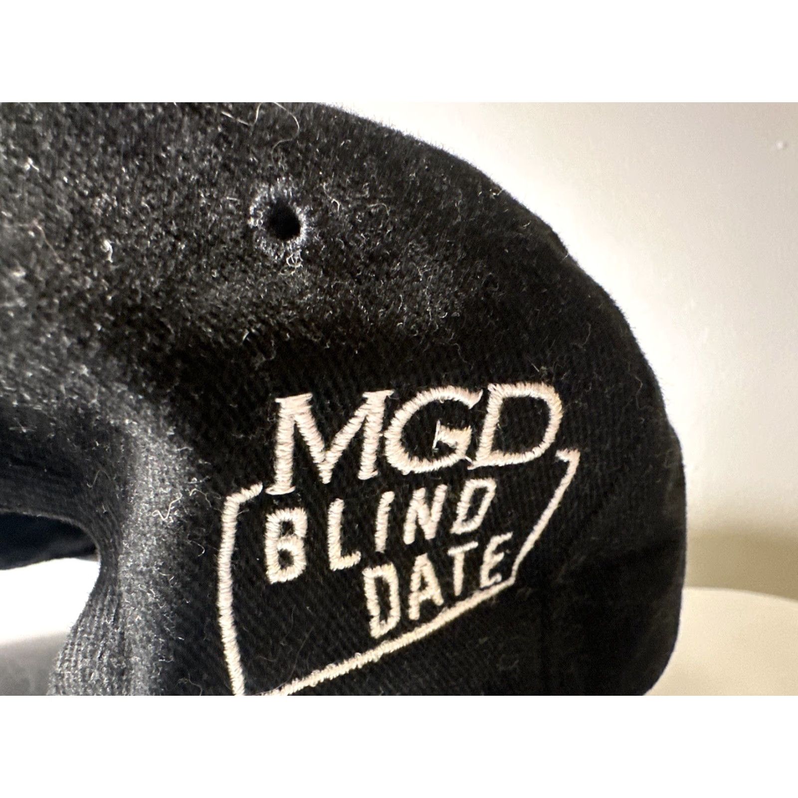 Vintage VINTAGE MGD Blind Date Hat Baseball Strap-Back Cap Adjustable Men One Size Black Hat Size ONE SIZE - 6 Thumbnail