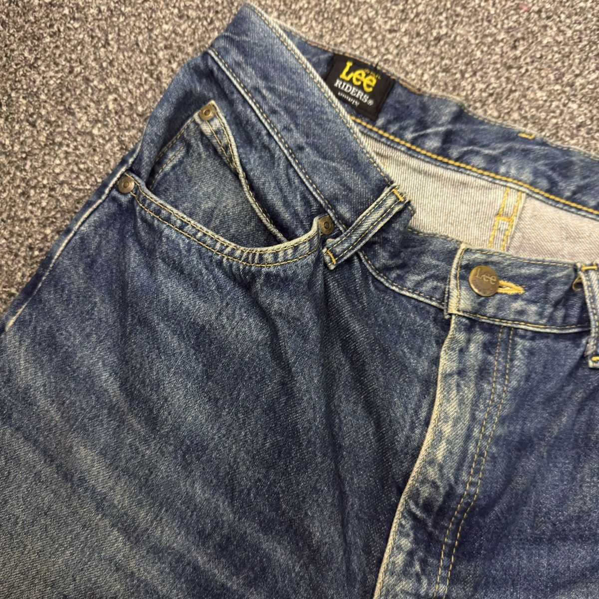 Denim & Co. 🔥🇯🇵 Vintage 90s Lee Distressed Faded Blue Wash Denim W32 Size US 32 / EU 48 - 11 Thumbnail