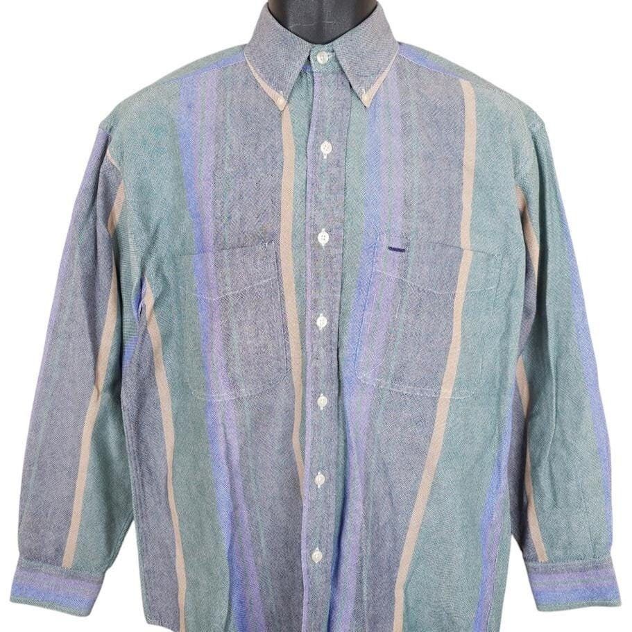 Vintage Vintage Arrow River Brand Shirt Mens Size Medium Blue Green Size US M / EU 48-50 / 2 - 1 Thumbnail