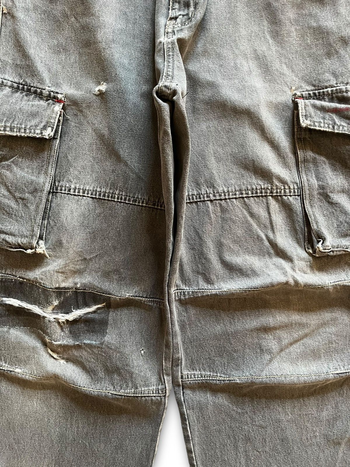Japanese Brand Vintage Piko Hawaiian Distressed Cargo Baggy Jeans Size US 32 / EU 48 - 5 Thumbnail