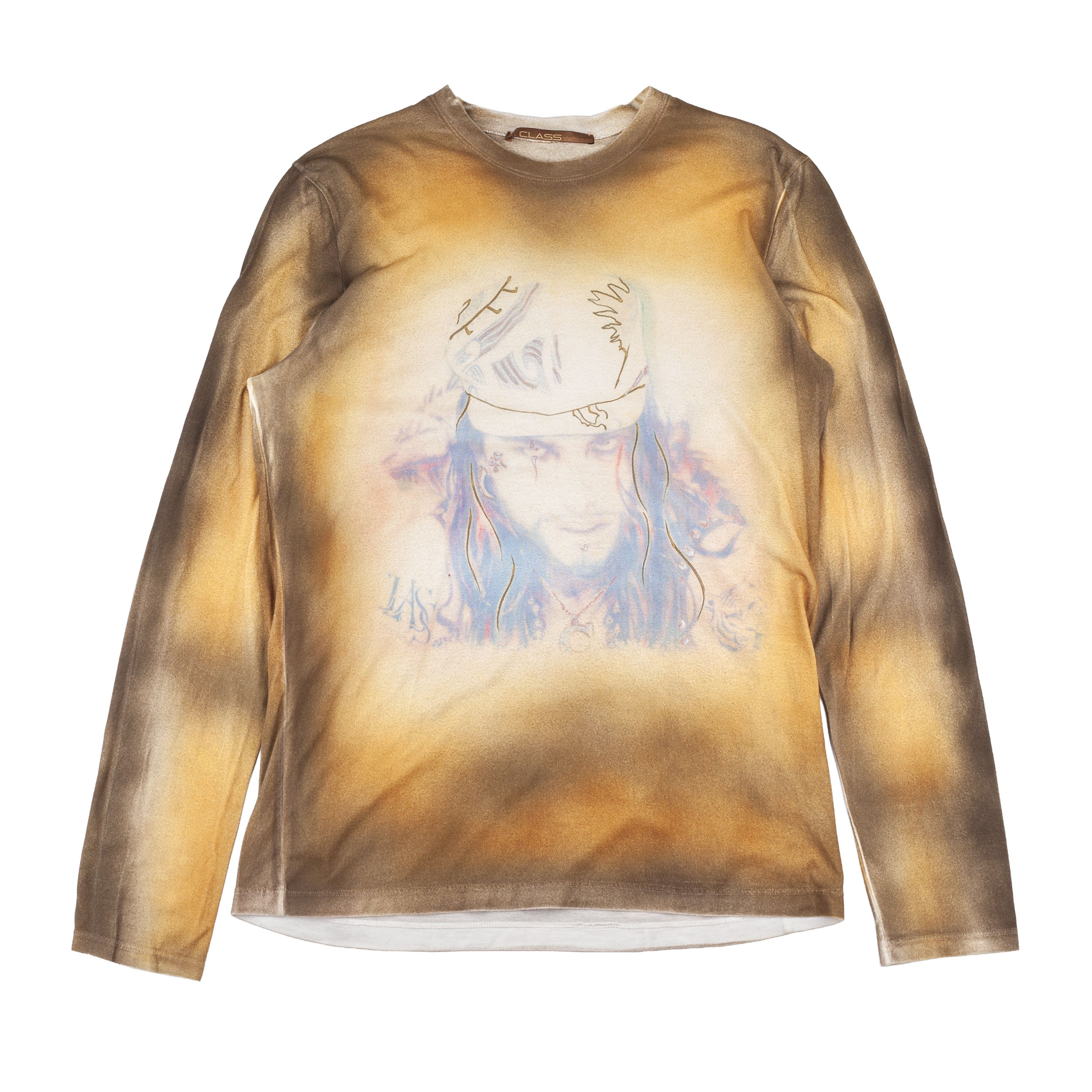 Cavalli Class Roberto Cavalli CLASS Brown Acid Long Sleeve Top Size US M / EU 48-50 / 2 - 1 Thumbnail