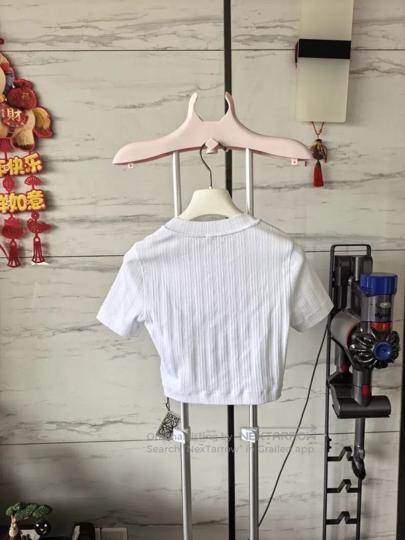Loewe Loewe White vest with short sleeves Size S / US 4 / IT 40 - 2 Thumbnail