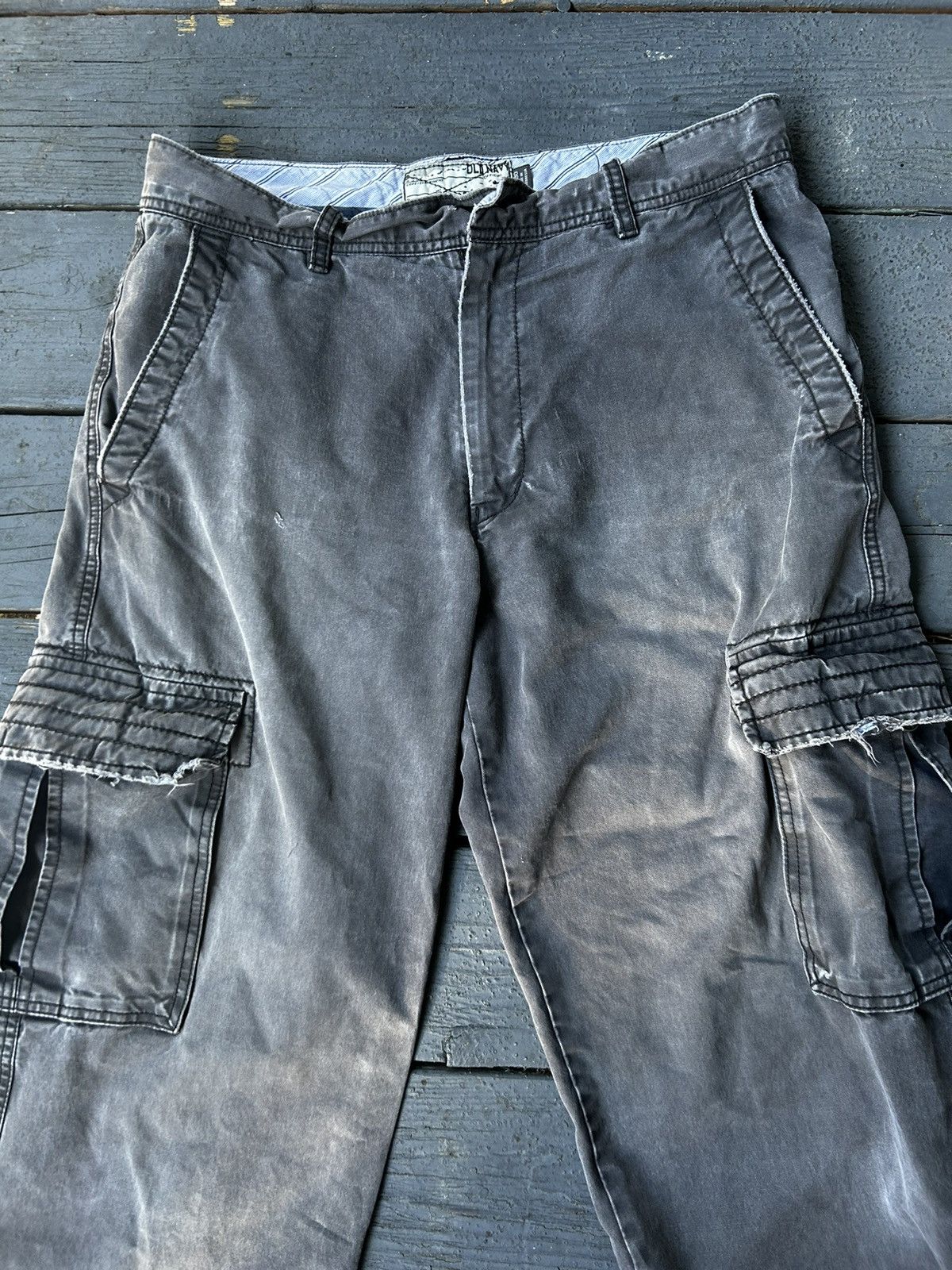 Old Navy × Vintage GRAIL Vintage Washed Cargo Pants Size US 33 - 2 Thumbnail