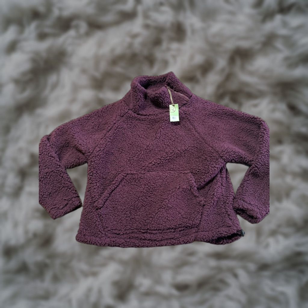 Roper Roper Pullover Sweatshirt Womens Size M Red Sherpa Polar Fleece Long Sleeve Zip Cold Weather Activewear Size M / US 6-8 / IT 42-44 - 1 Thumbnail