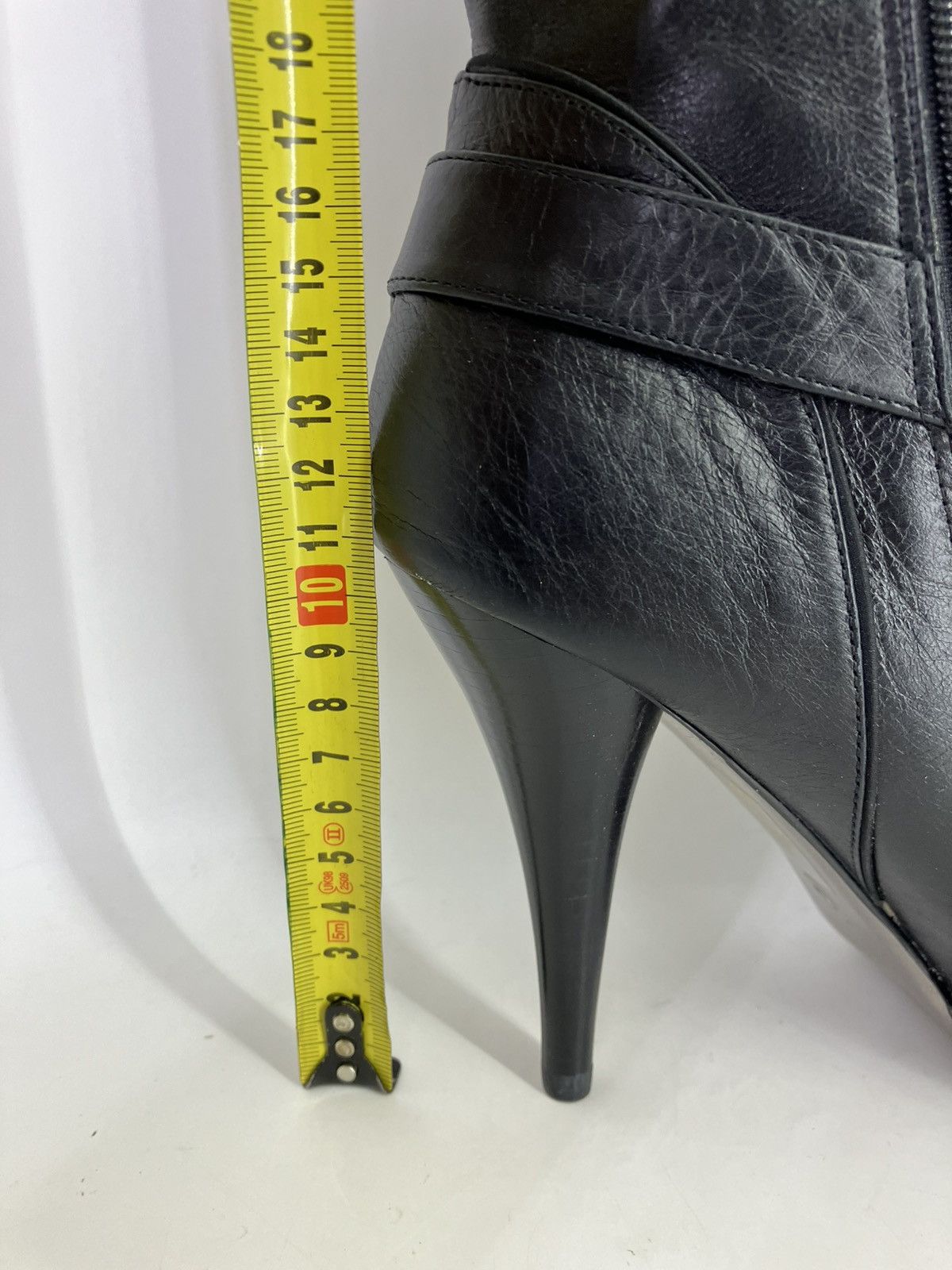 Vintage Black genuine leather 3buckles knee high boots El Dantes Y2K Size US 10 / IT 40 - 13 Thumbnail
