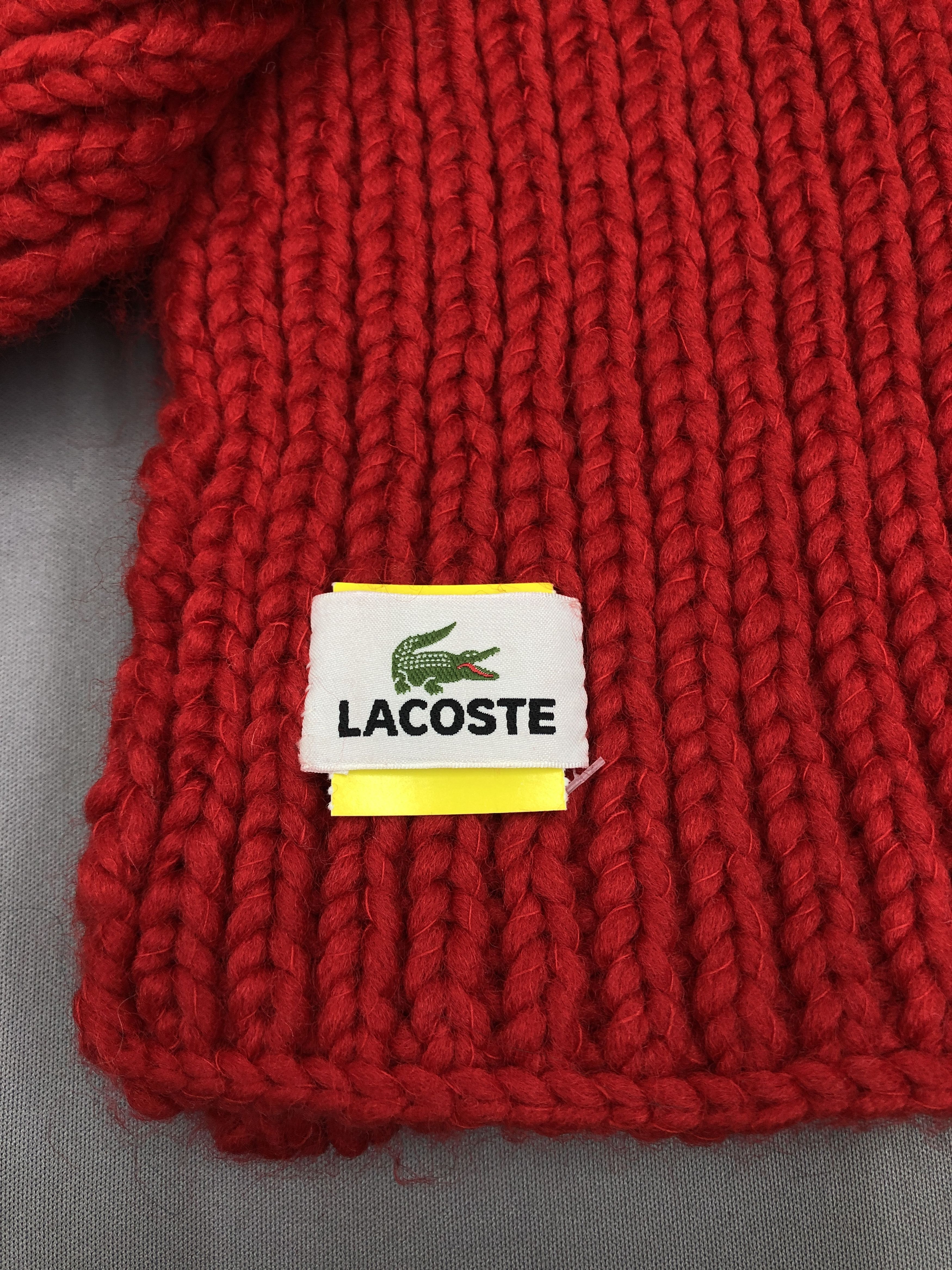Lacoste Lacoste Knit Scarf / Muffler / Neckwear Size ONE SIZE - 6 Thumbnail