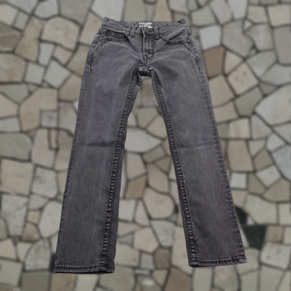 Vintage Salvage Jeans Mens 30x30 Black Denim Havoc Straight Slim Fit Buckle Exclusive Size US 30 / EU 46 - 1 Thumbnail