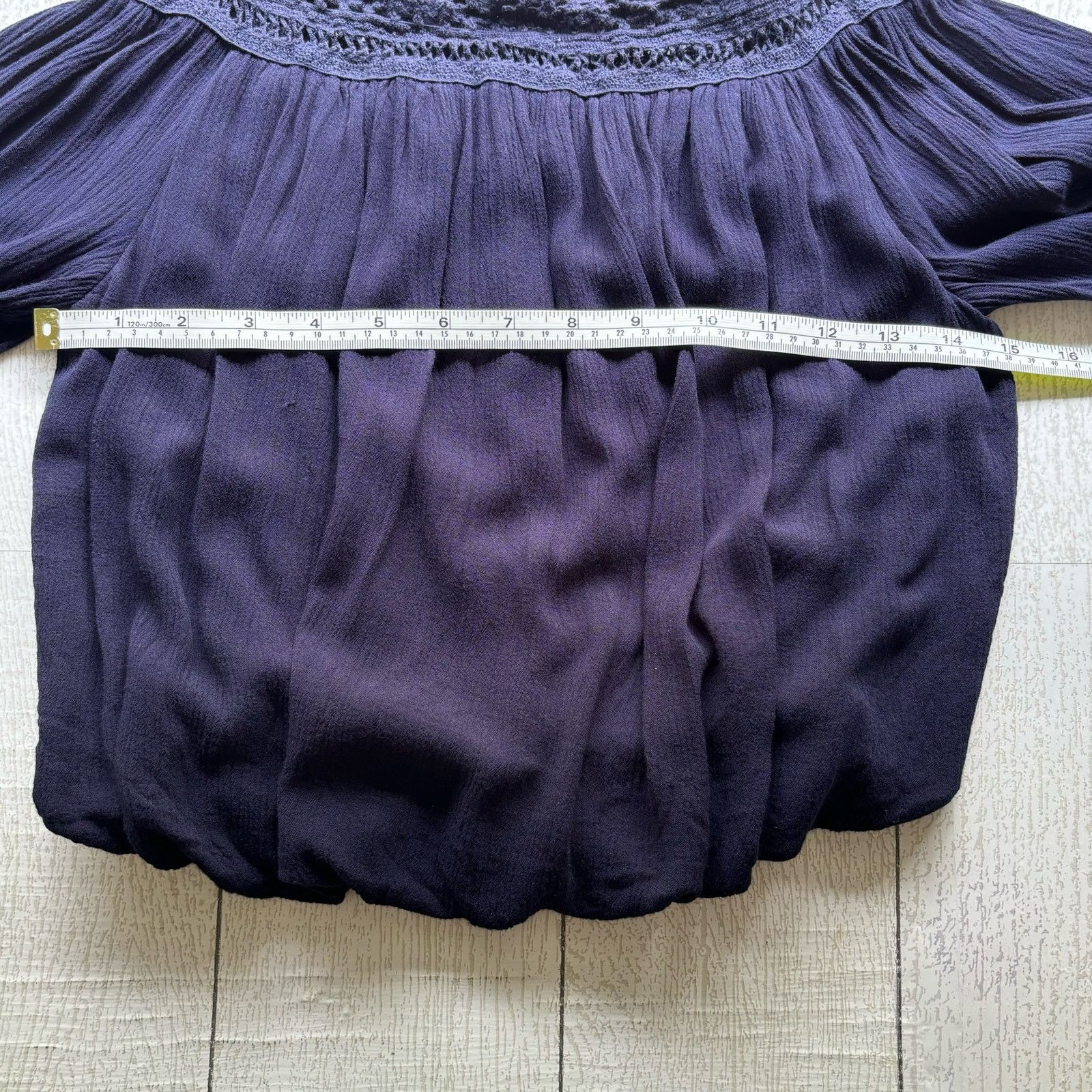 Other Lulus Dark Blue Off-Shoulder Crop Top Size XS Size XS / US 0-2 / IT 36-38 - 6 Thumbnail