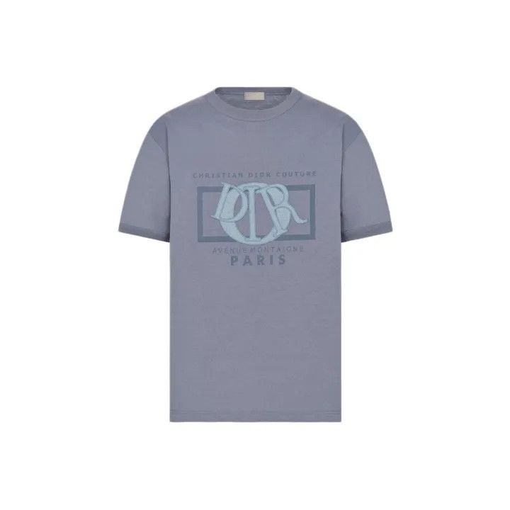 Dior Dior SS24 Logo Print Grey T-shirt 0079 Size US L / EU 52-54 / 3 - 1 Thumbnail