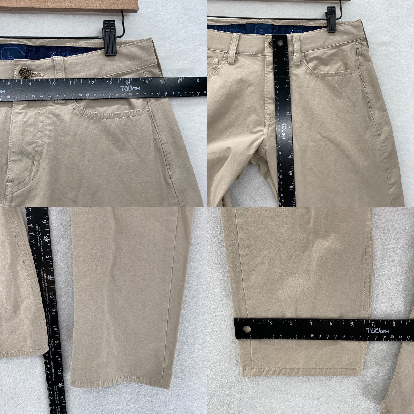 Vineyard Vines Vineyard Vines Performance Golf Pants Mens 30x30 Khaki Beige Stretch Preppy Size US 30 / EU 46 - 8 Thumbnail