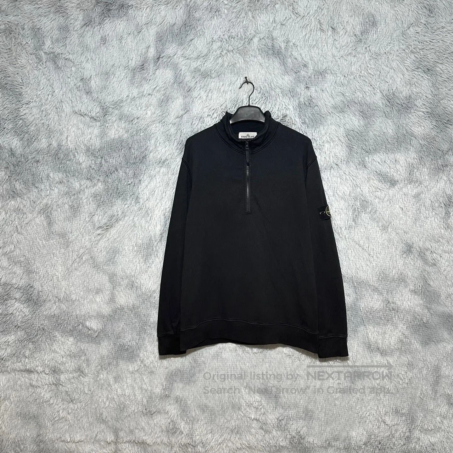 Stone Island black half-zip sweatshirt from Stone Island. Size US XXL / EU 58 / 5 - 1 Thumbnail