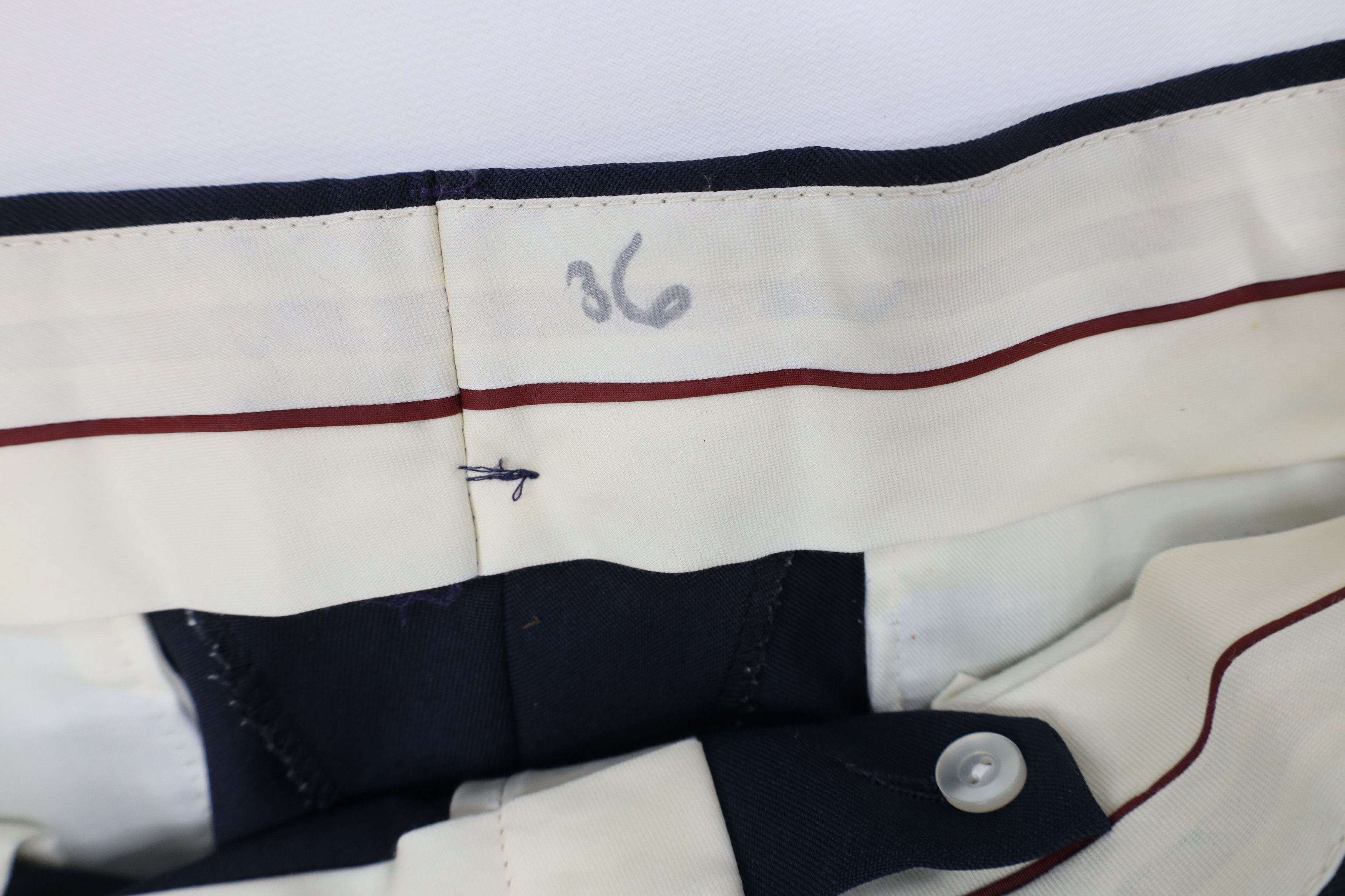 Vintage 70s Streetwear Flared Wide Leg Chino Pants Blue USA