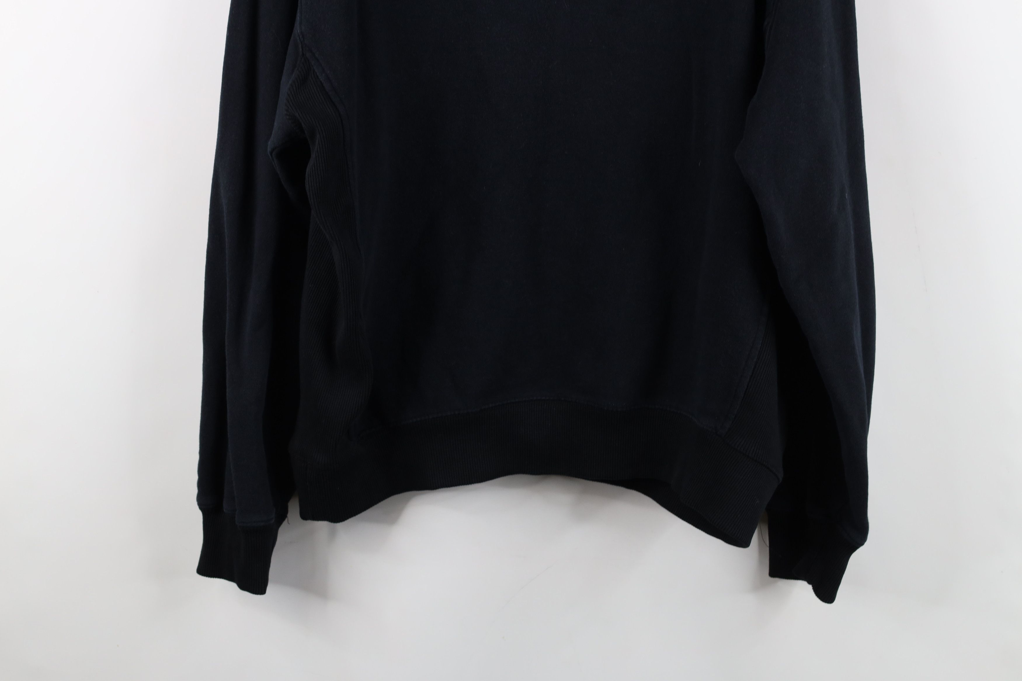 Vintage Vintage 90s Y2K Streetwear Blank Hoodie Sweatshirt Black Size US L / EU 52-54 / 3 - 14 Thumbnail