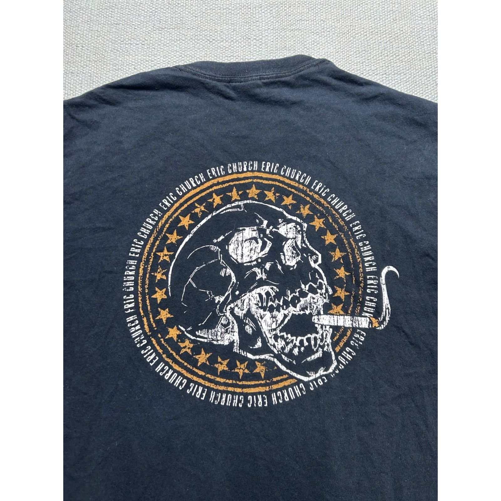 Vintage VINTAGE King T-Shirt Skull Eric fu*king Church Country Music Black Men’s L Shirt Mens Large Size US L / EU 52-54 / 3 - 5 Thumbnail