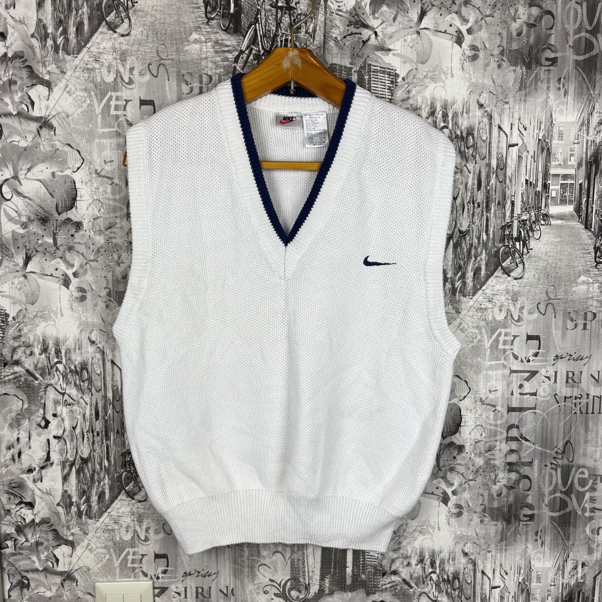 Nike Vintage Nike Challenge Court Tennis Knit Sweater Vest Size US M / EU 48-50 / 2 - 1 Thumbnail