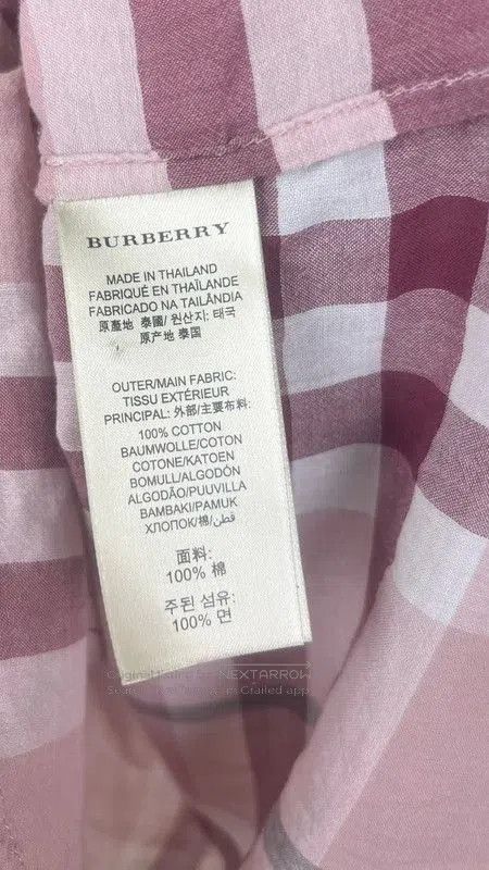 Burberry Burberry Pink Cotton Women's Shirt S Size. Size S / US 4 / IT 40 - 5 Thumbnail