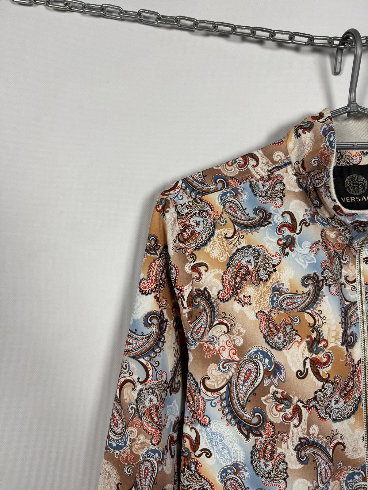 Versace Versace Vintage All Over Paisley Baroque Print Bomber Jacket Size US M / EU 48-50 / 2 - 3 Thumbnail
