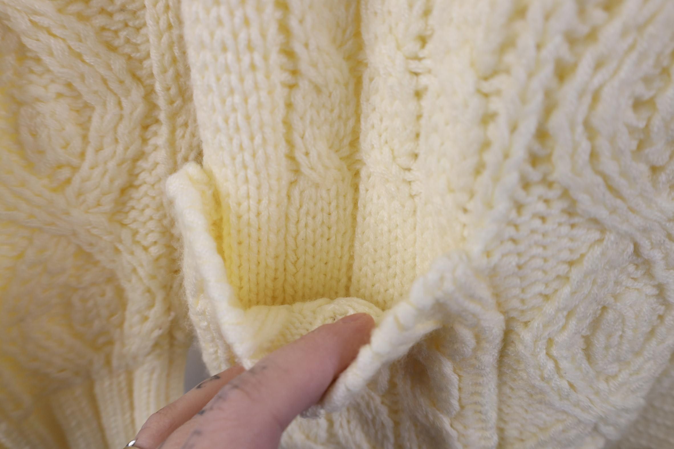 Vintage Vintage 70s Streetwear Fisherman Cable Knit Cardigan Sweater Size S / US 4 / IT 40 - 5 Thumbnail