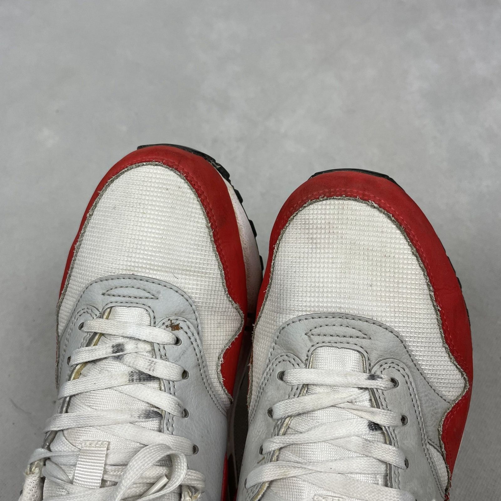Nike Nike Air Max 1 (GS) 555766-101 White Red Sneakers Shoes 6.5Y Size US 6 / EU 39 - 5 Thumbnail